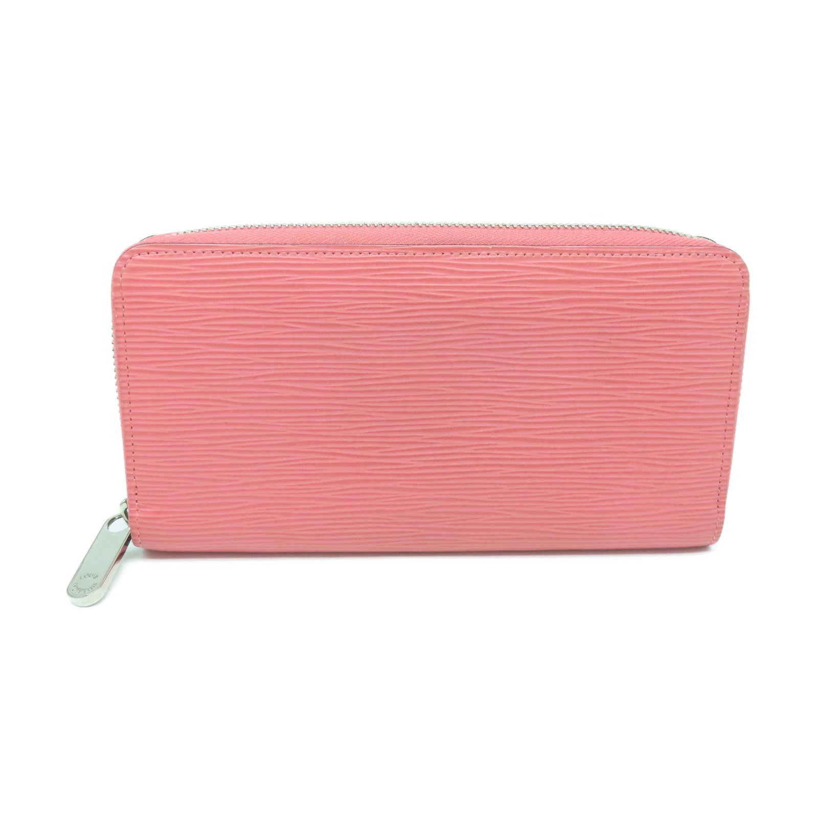 LOUIS VUITTON Epi Zipper Wallet银扣长钱包粉红色