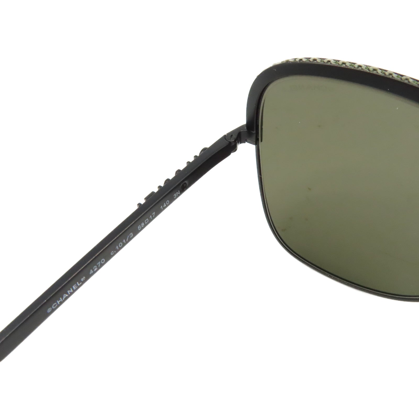 CHANEL 金屬/PVC Sunglasses太陽眼鏡黑色