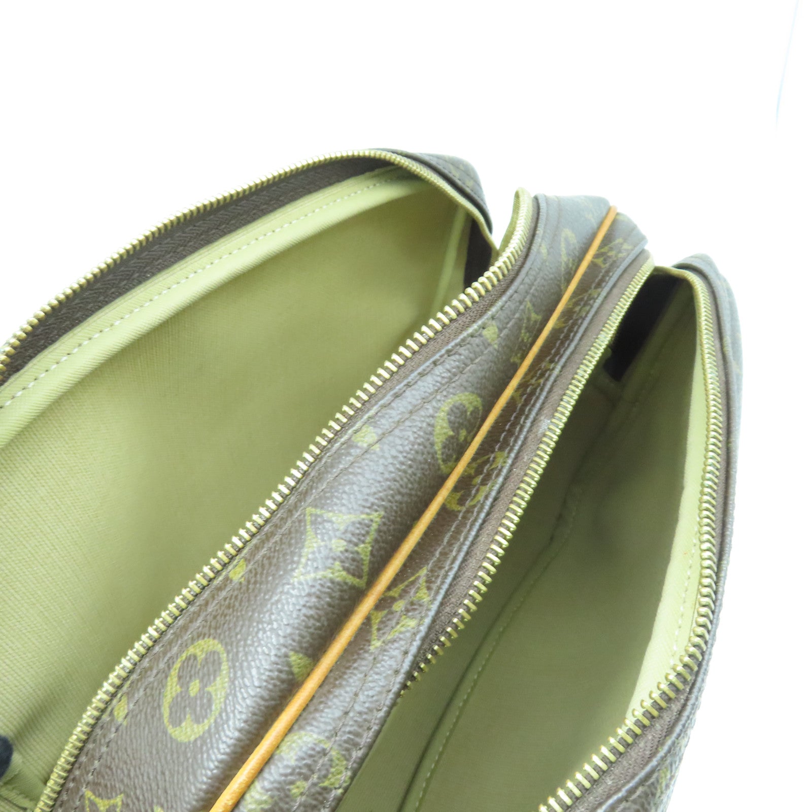 LOUIS VUITTON Monogram Reporter金扣肩背袋啡色