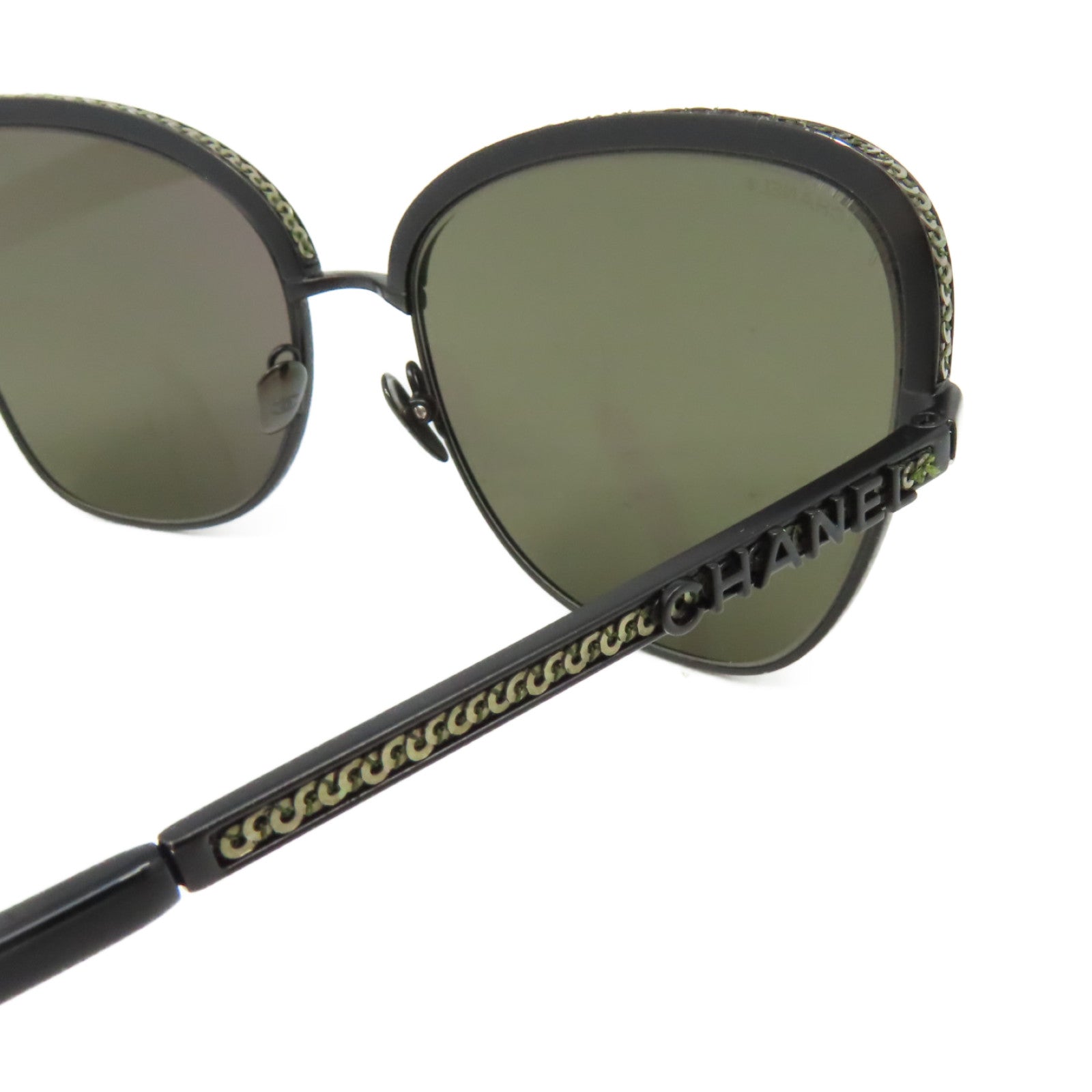 CHANEL 金屬/PVC Sunglasses太陽眼鏡黑色