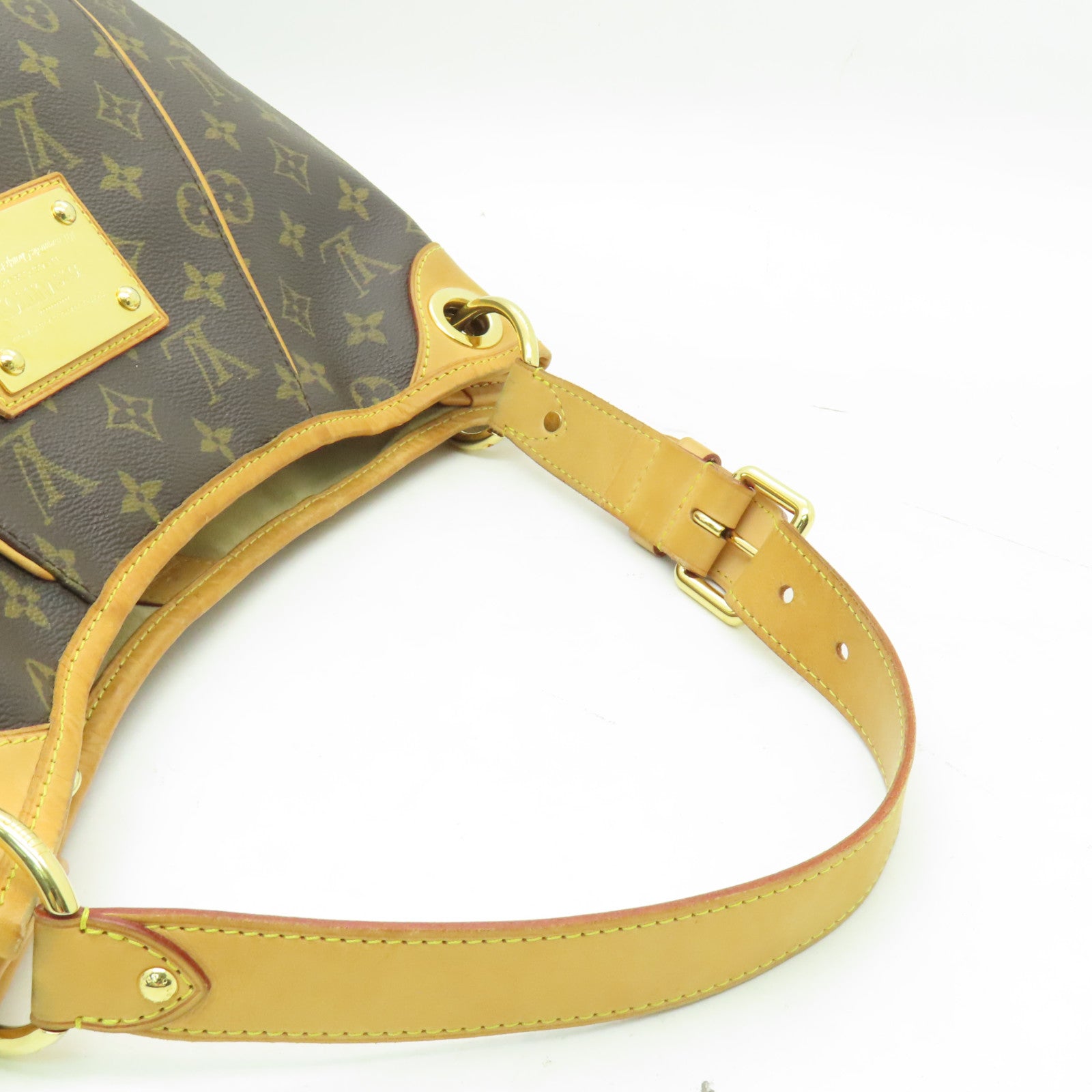 LOUIS VUITTON Monogram Galliera PM金扣肩背袋棕色