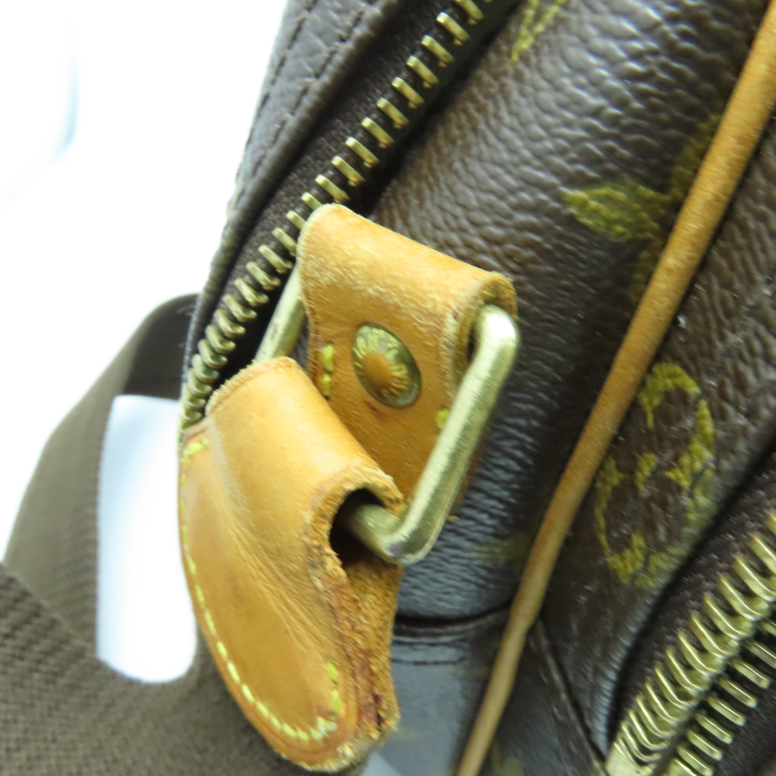 LOUIS VUITTON Monogram Reporter金扣肩背袋啡色