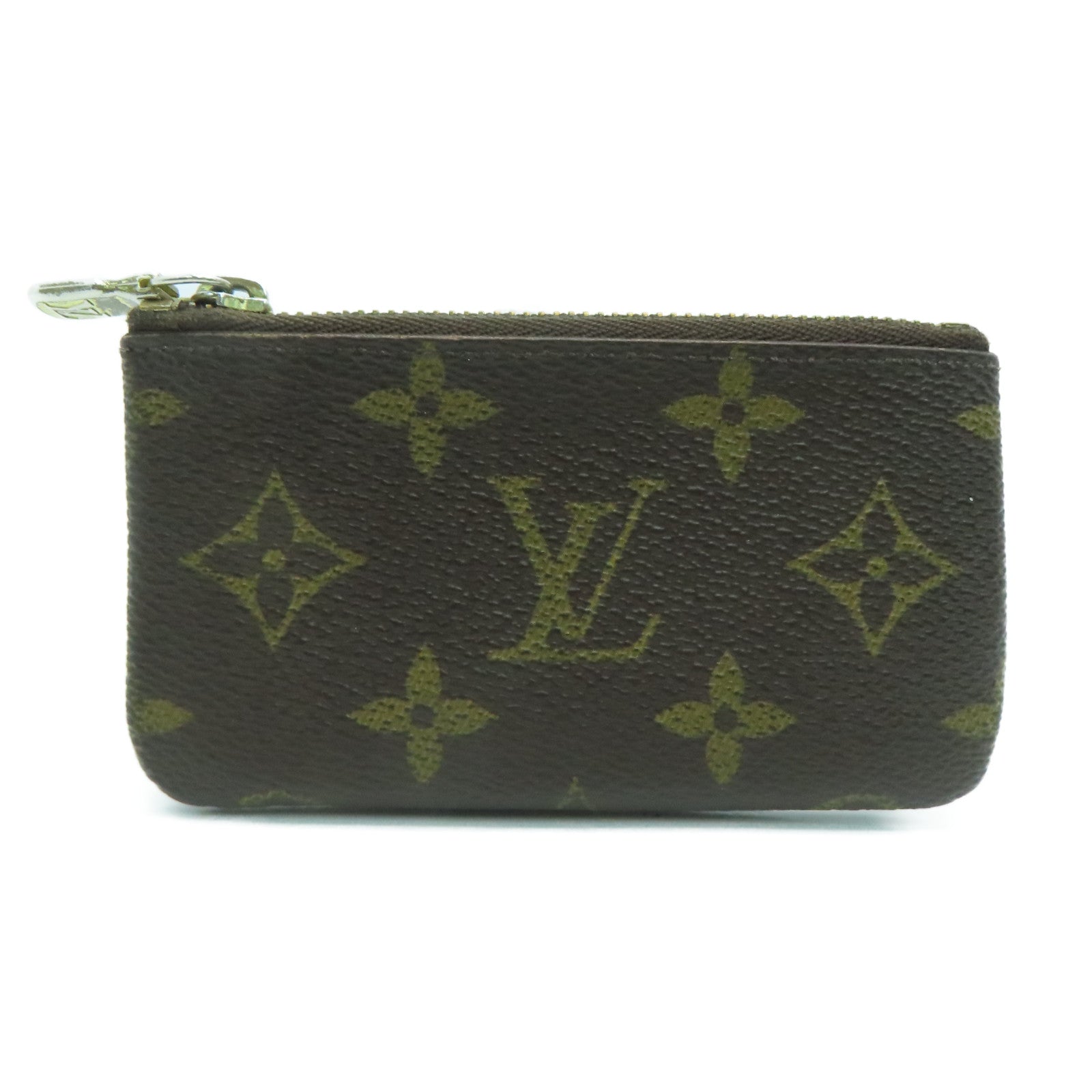 LOUIS VUITTON Monogram Conis Case金扣零钱包啡色