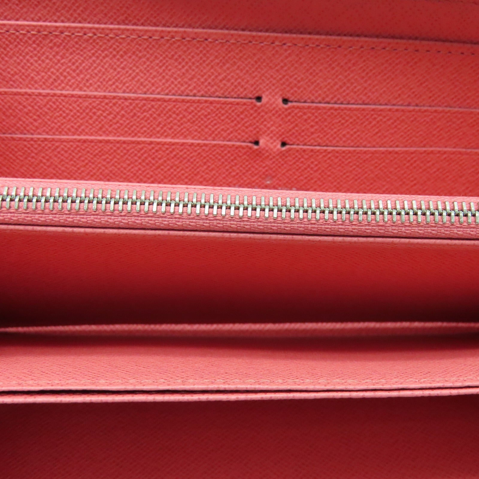 LOUIS VUITTON Epi Zipper Wallet银扣长钱包粉红色