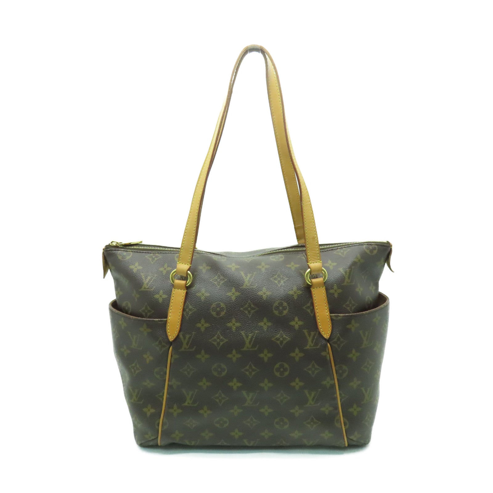 LOUIS VUITTON 【激減優惠】Monogram Totally GM金扣肩背袋棕色
