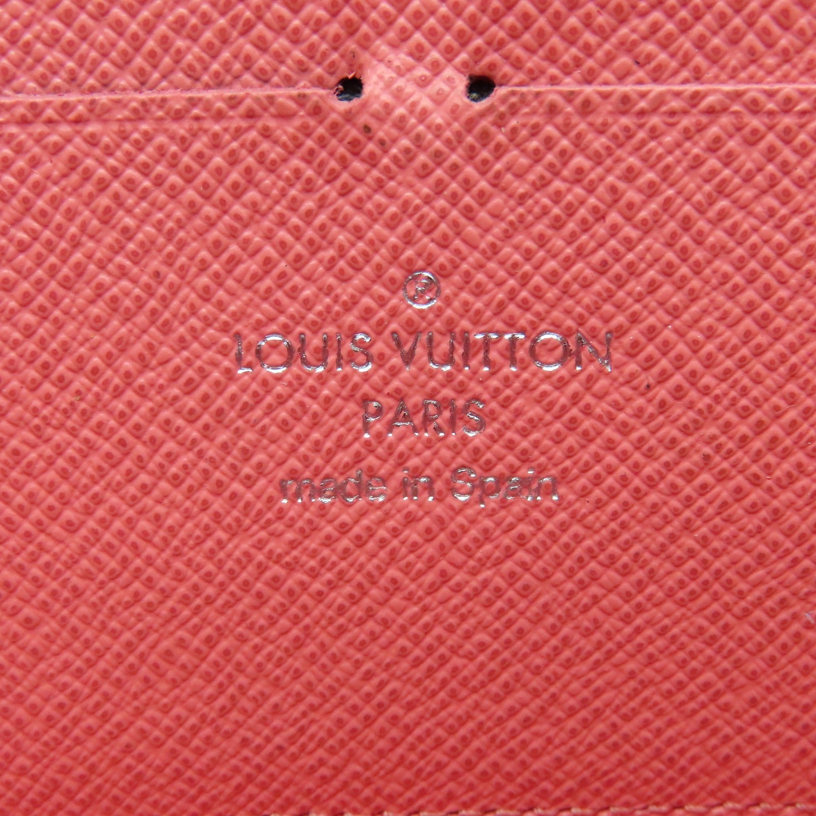 LOUIS VUITTON Epi Zipper Wallet银扣长钱包粉红色