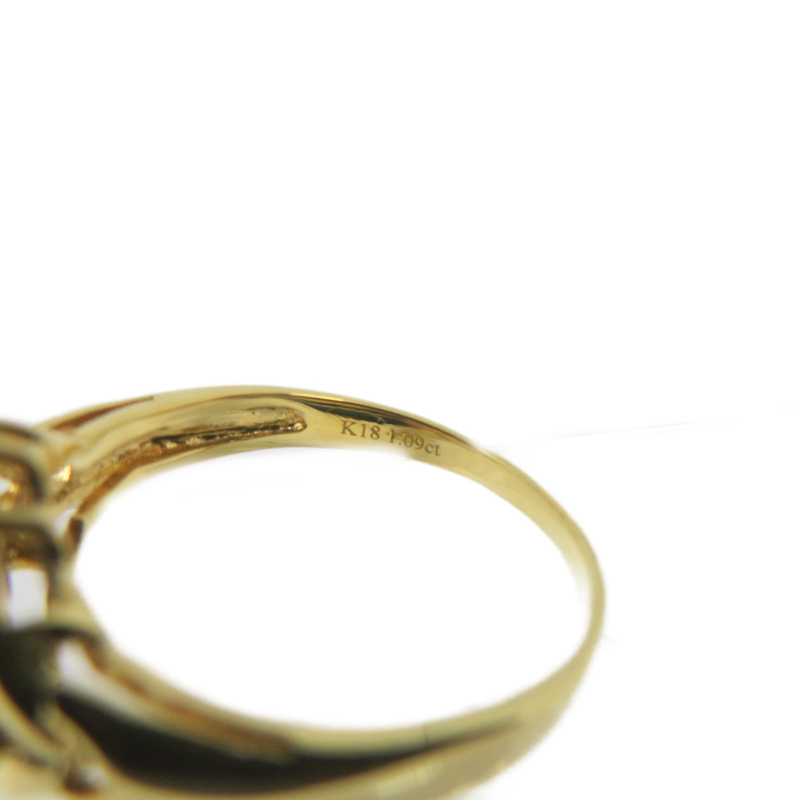 JEWELRY 18K Gold/Sapphire/Diamond Sapphire Ring US#6.5
