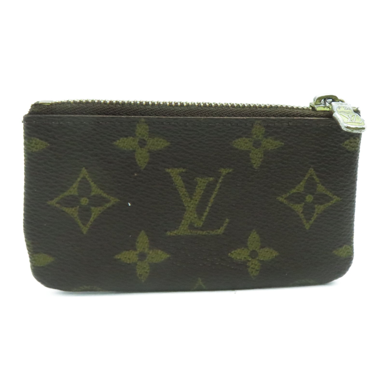 LOUIS VUITTON Monogram Conis Case金扣零钱包啡色