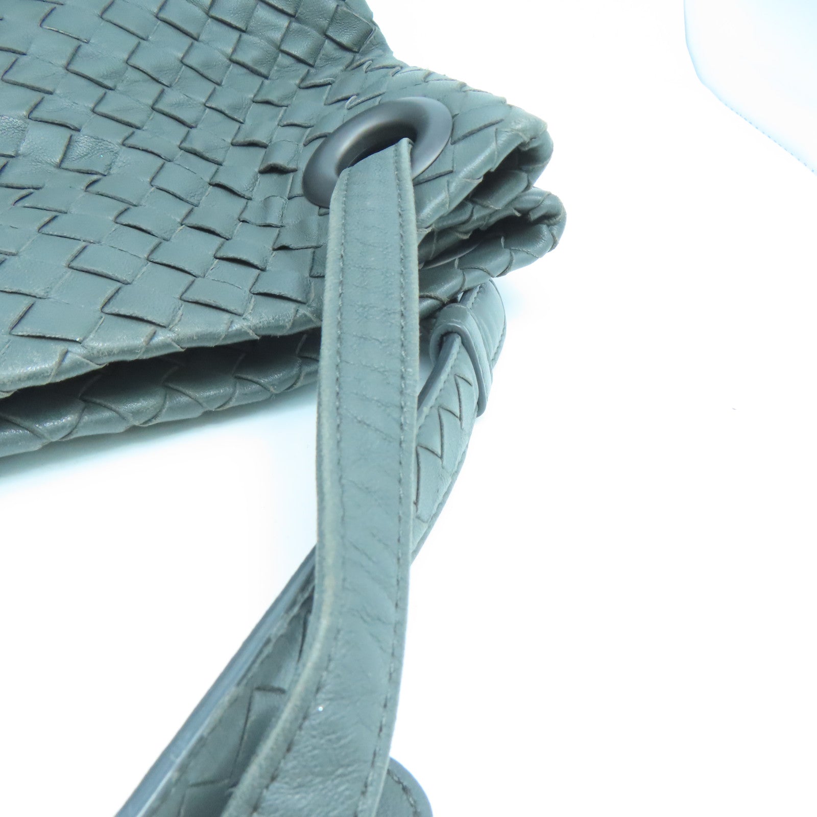 BOTTEGA VENETA 牛皮皮革Shoulder Bag手挽肩背兩用袋灰色