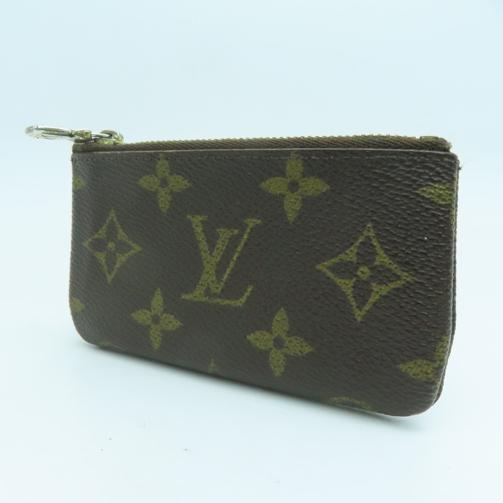LOUIS VUITTON Monogram Conis Case金扣零钱包啡色
