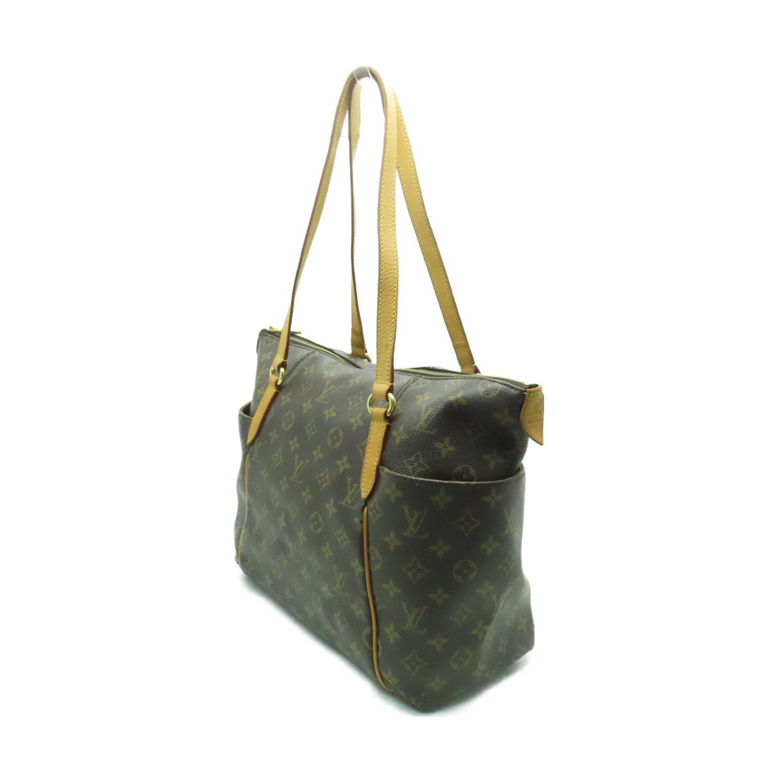 LOUIS VUITTON 【激減優惠】Monogram Totally GM金扣肩背袋棕色