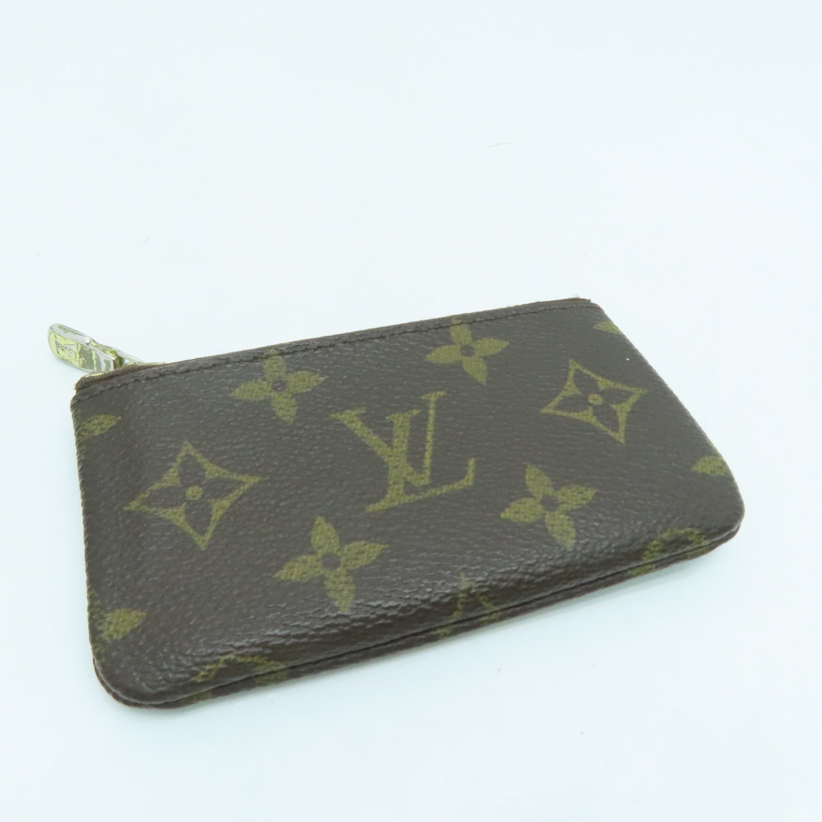 LOUIS VUITTON Monogram Conis Case金扣零钱包啡色