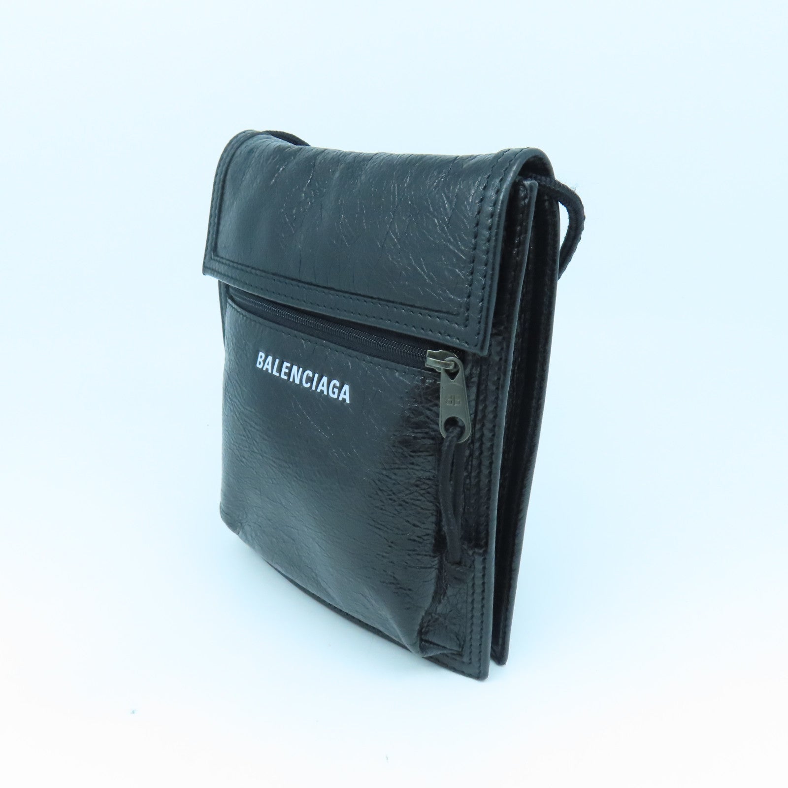 BALENCIAGA 羊皮皮革Shoulder Bag肩背袋黑色