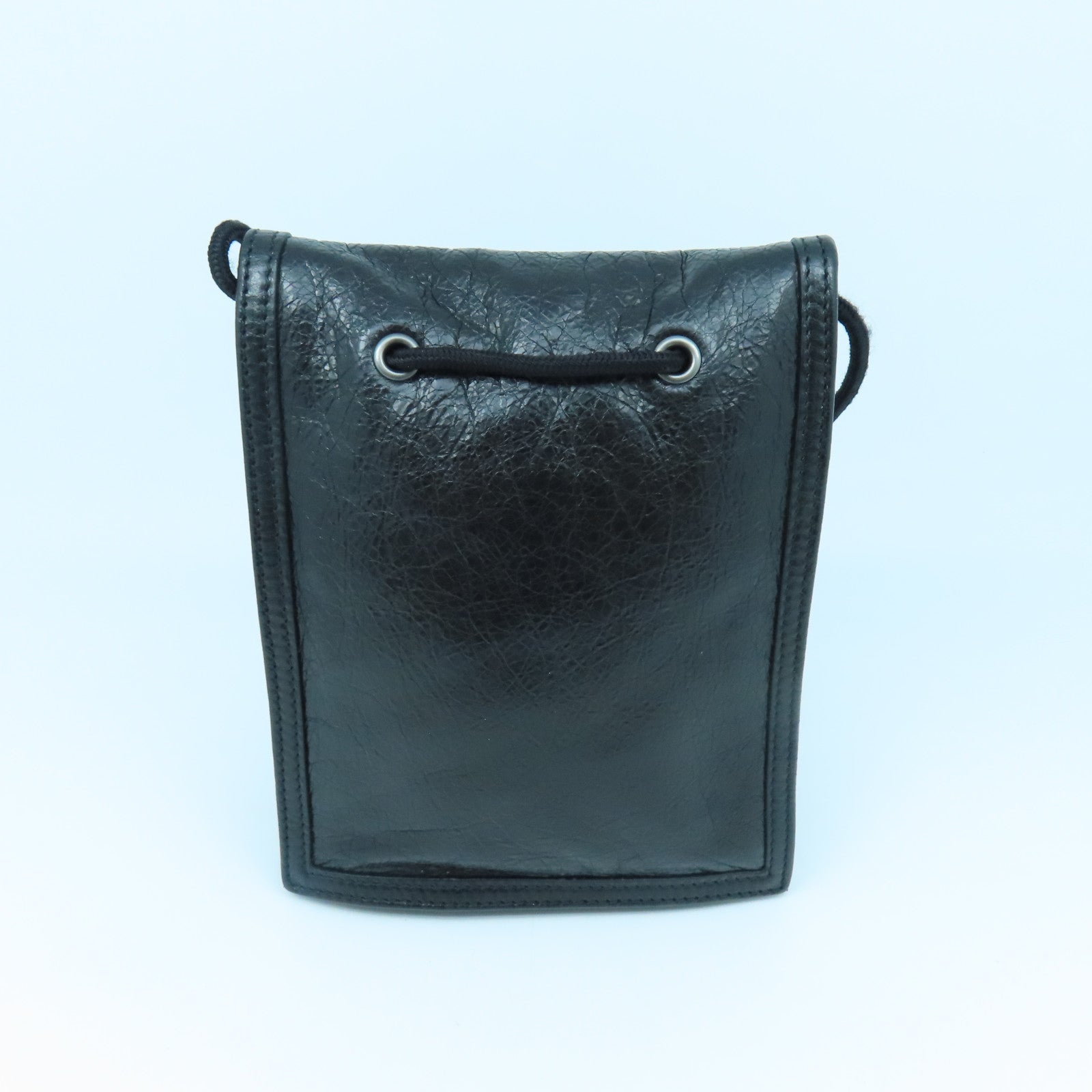 BALENCIAGA 羊皮皮革Shoulder Bag肩背袋黑色