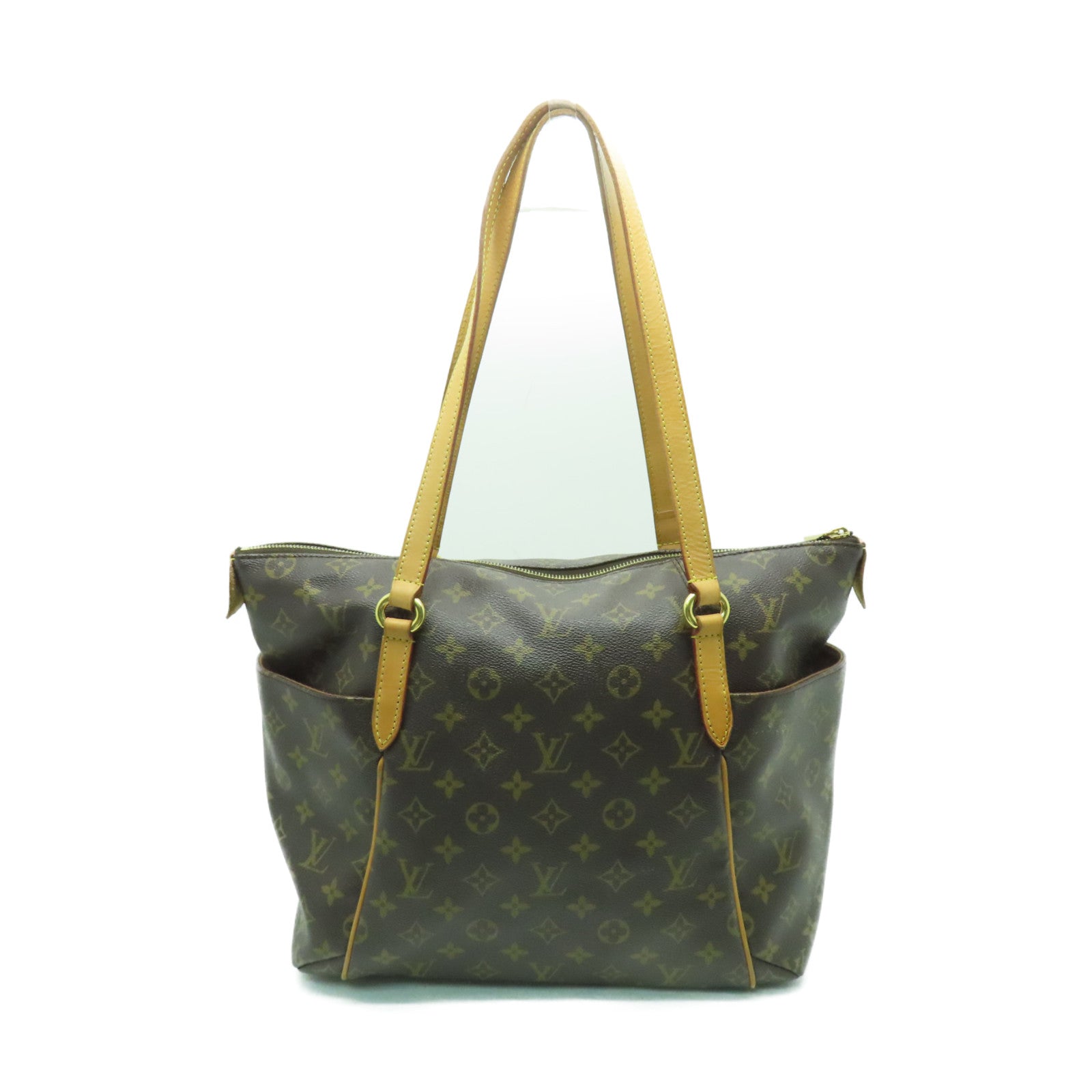 LOUIS VUITTON 【激減優惠】Monogram Totally GM金扣肩背袋棕色