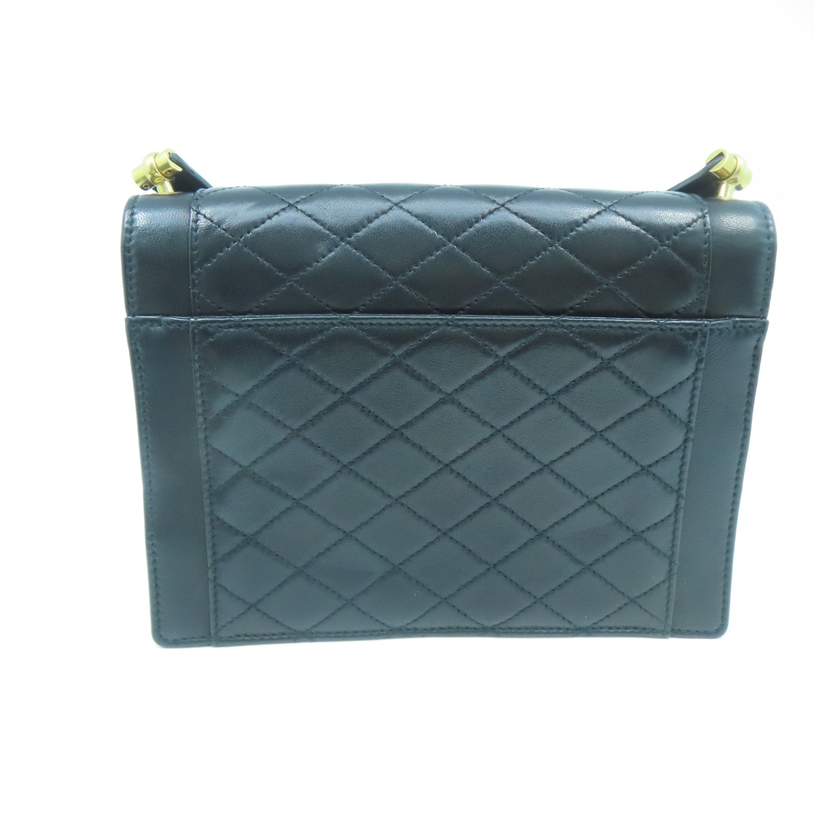 SAINT LAURENT 牛皮皮革Shoulder Bag金扣肩背袋黑色