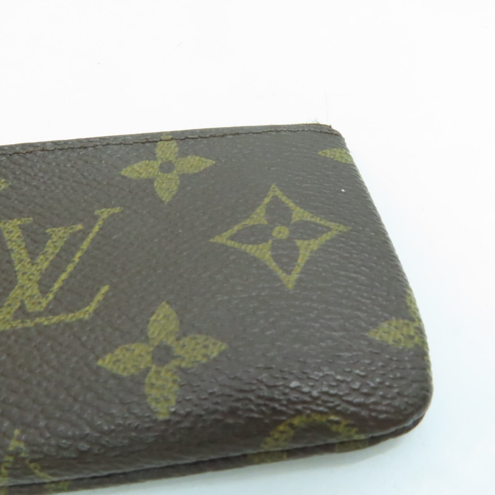LOUIS VUITTON Monogram Conis Case金扣零钱包啡色