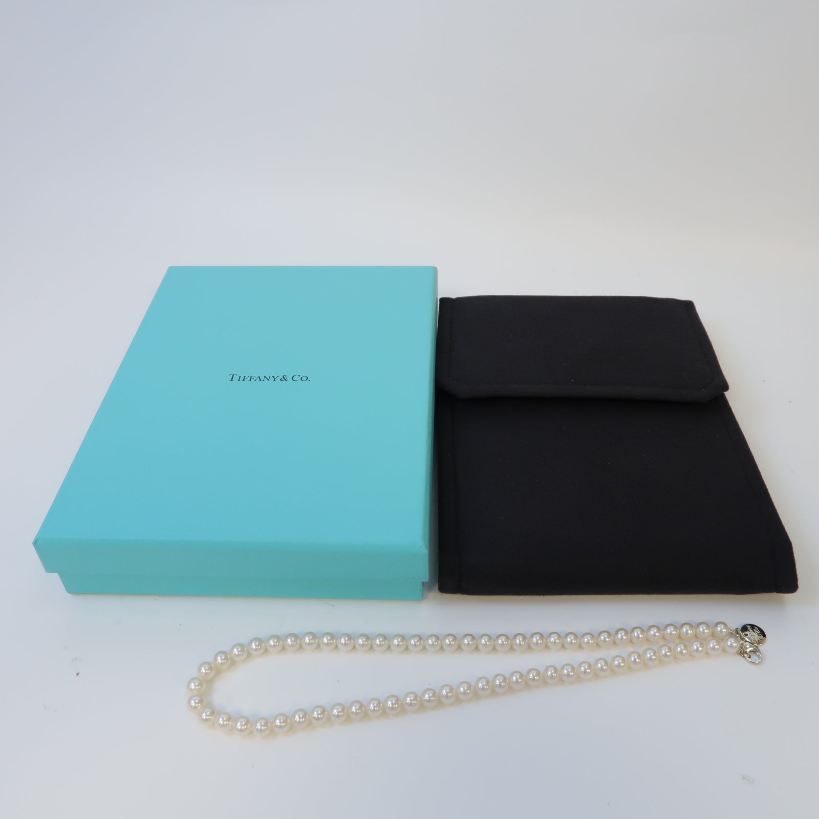TIFFANY＆CO 珍珠Necklace銀扣項鏈