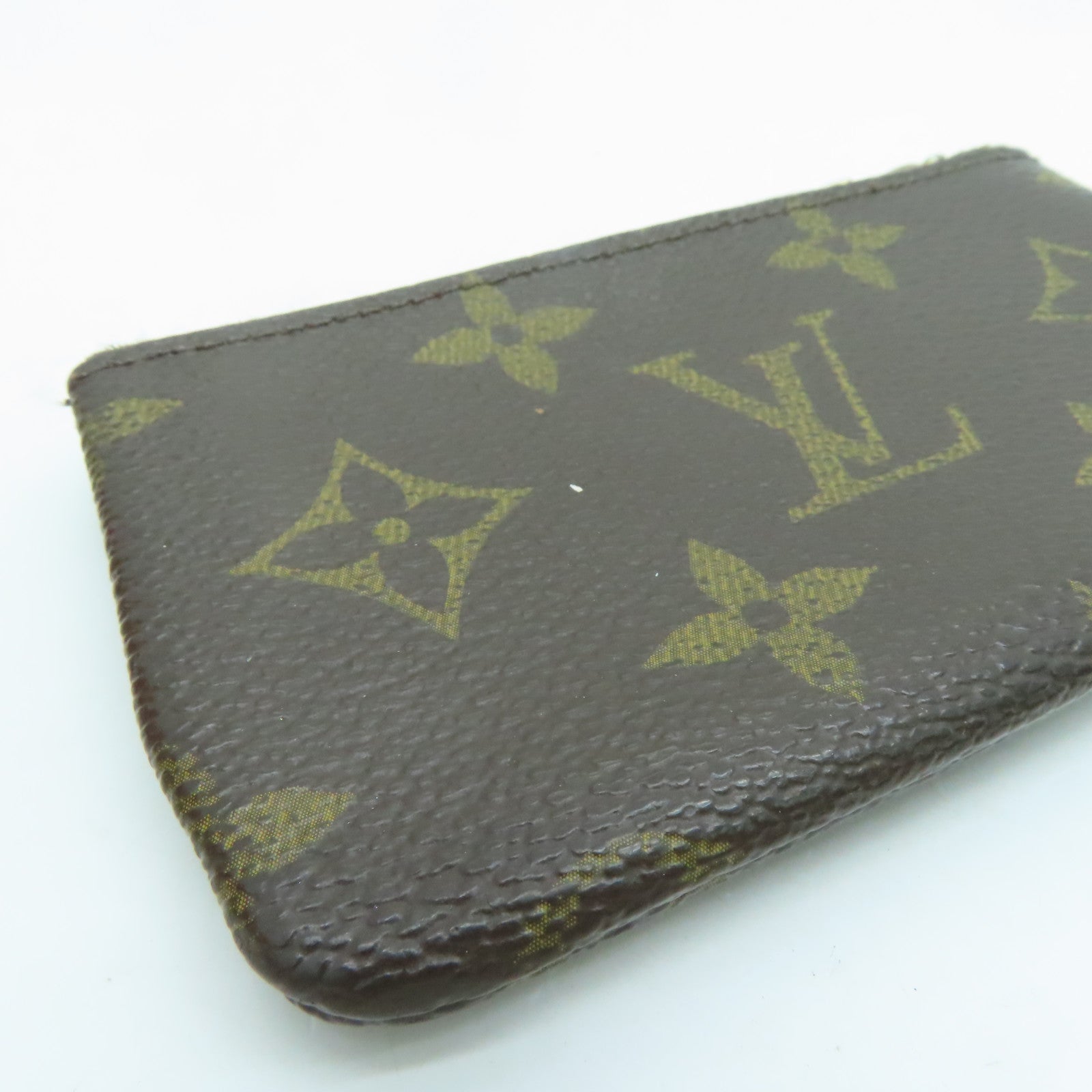 LOUIS VUITTON Monogram Conis Case金扣零钱包啡色