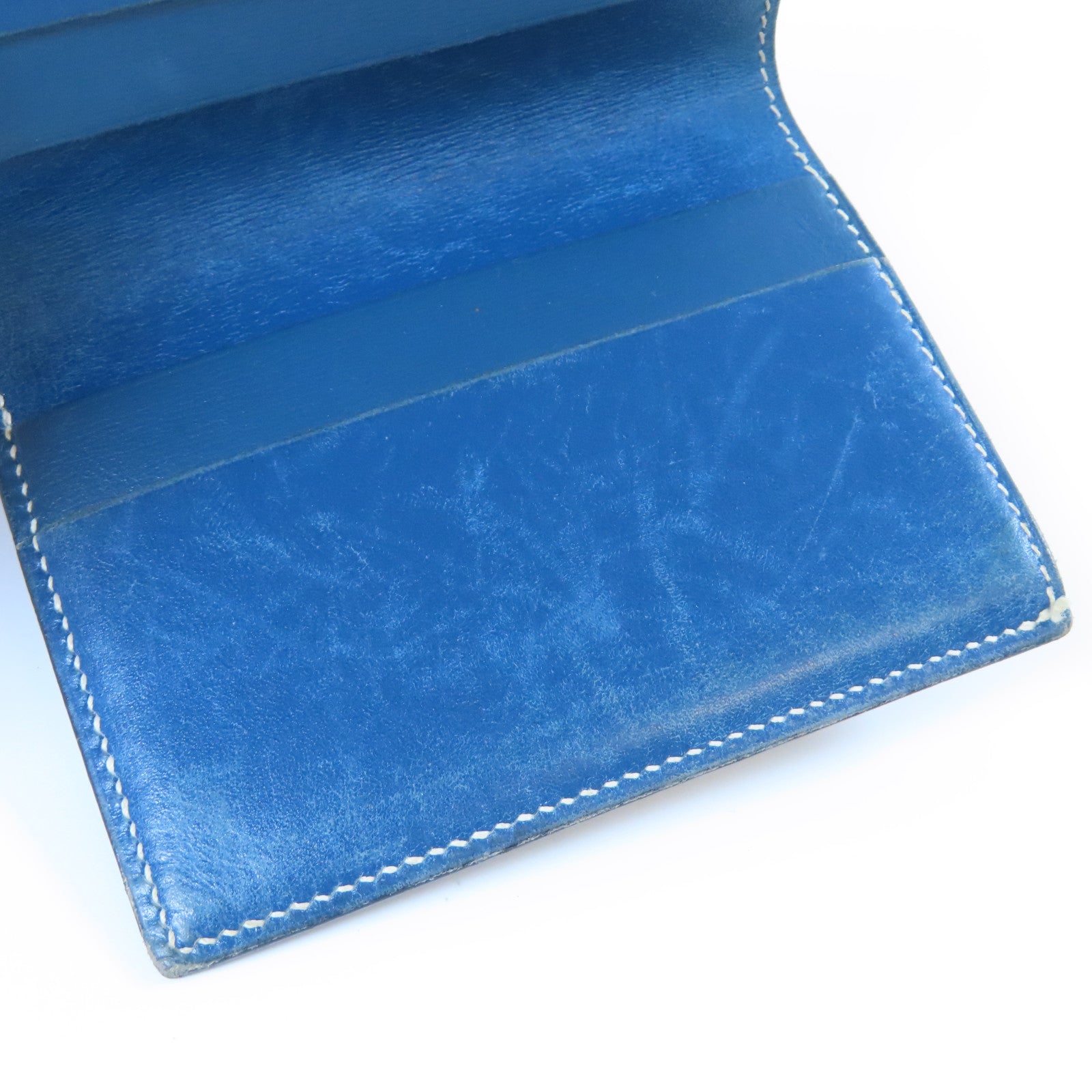 HERMES 皮革Card Case卡片套藍色