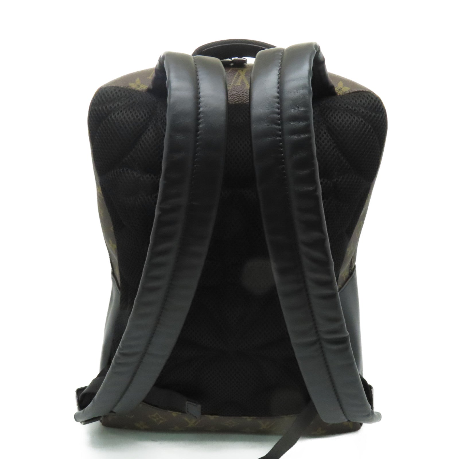 LOUIS VUITTON Monogram Macassar Dean Backpack背包黒色/棕色
