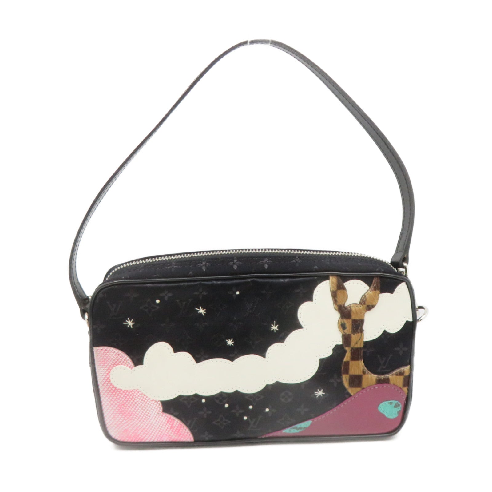 LOUIS VUITTON Monogram-Mini Conte De Fees Pouch Shoulder Bag黑色