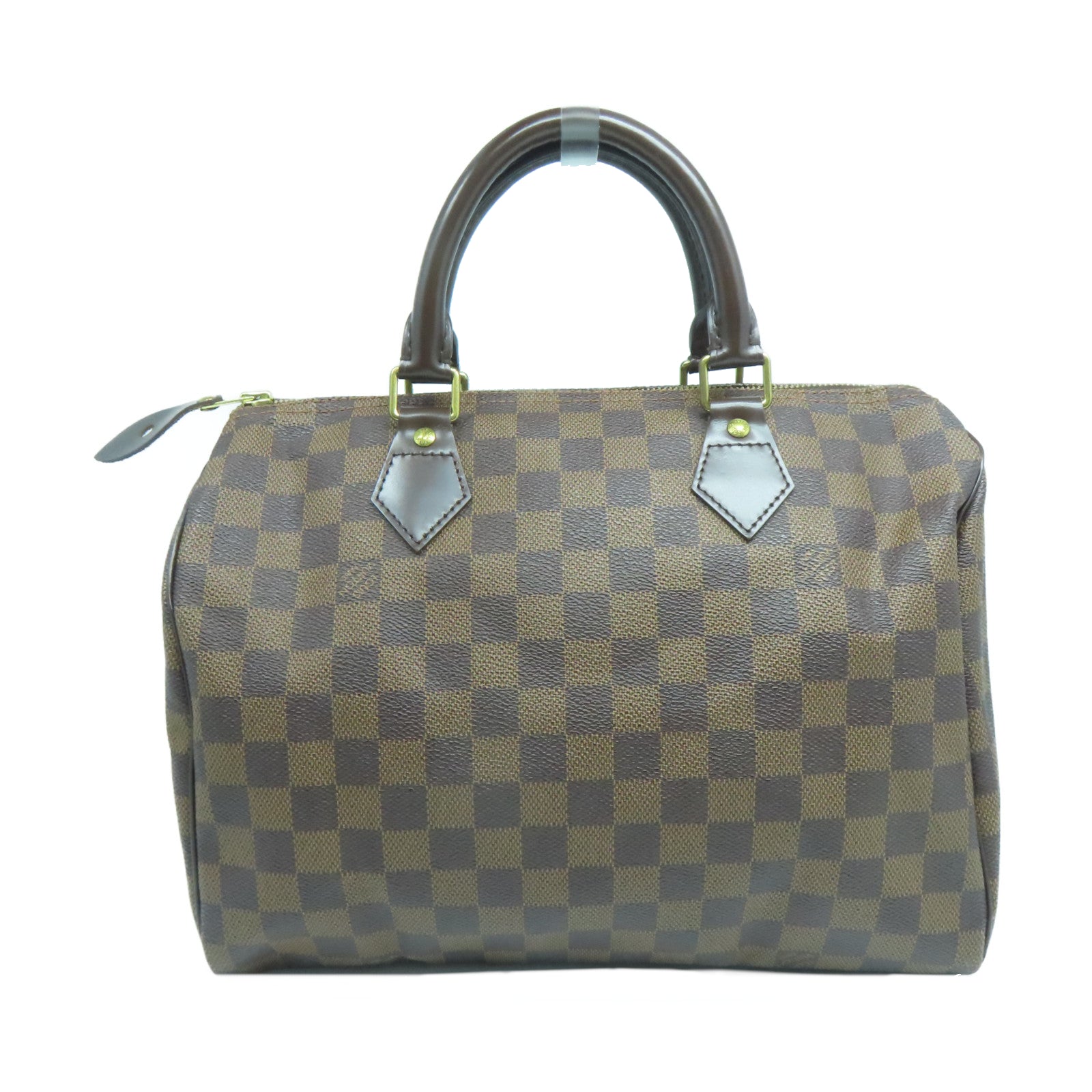 LOUIS VUITTON Damier Speedy 30金扣手挽袋啡色