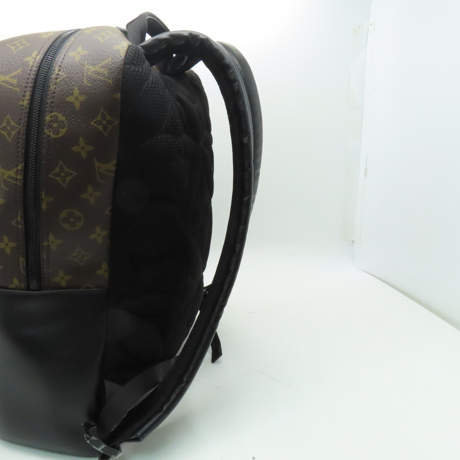 LOUIS VUITTON Monogram Macassar Dean Backpack背包黒色/棕色