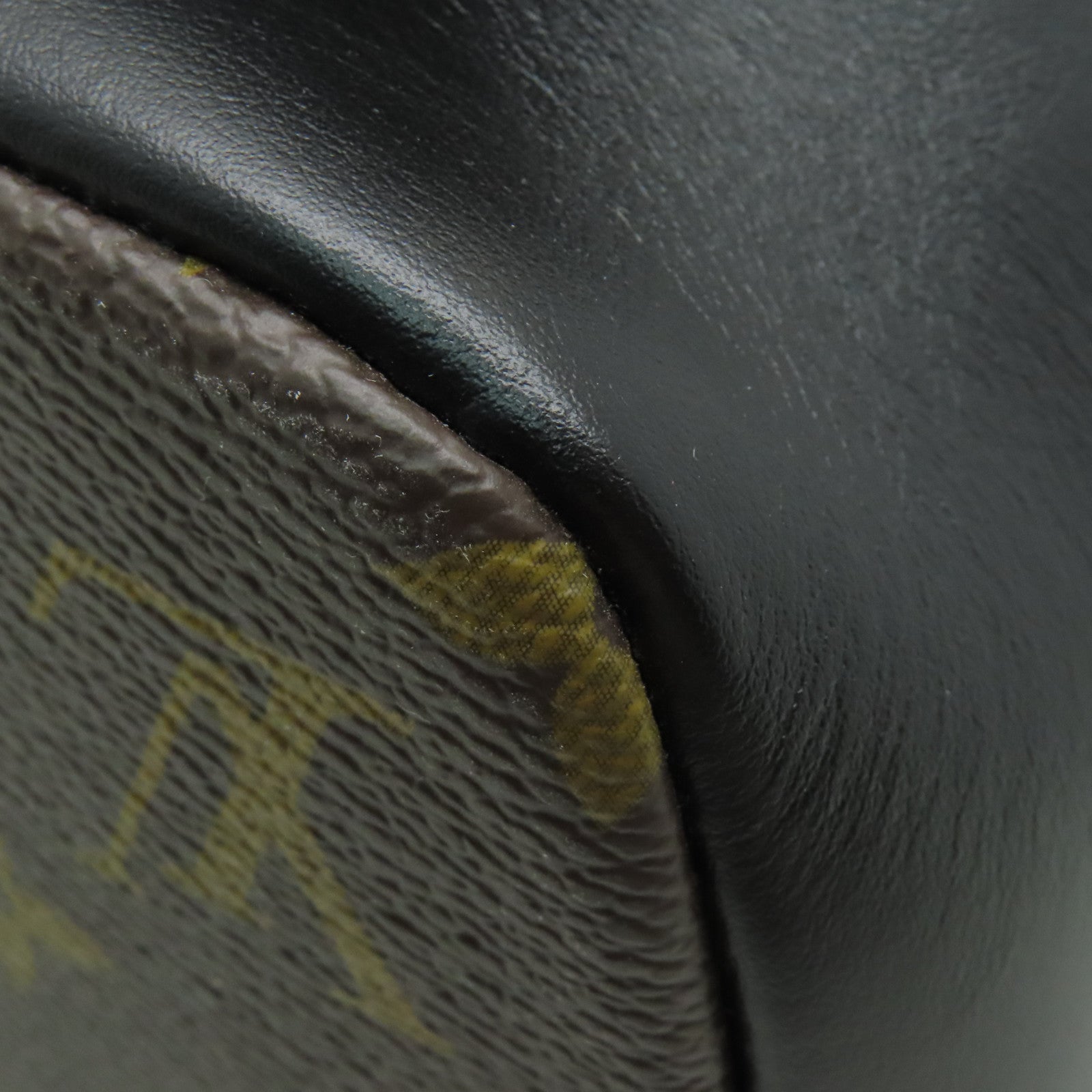 LOUIS VUITTON Monogram Macassar Dean Backpack背包黒色/棕色