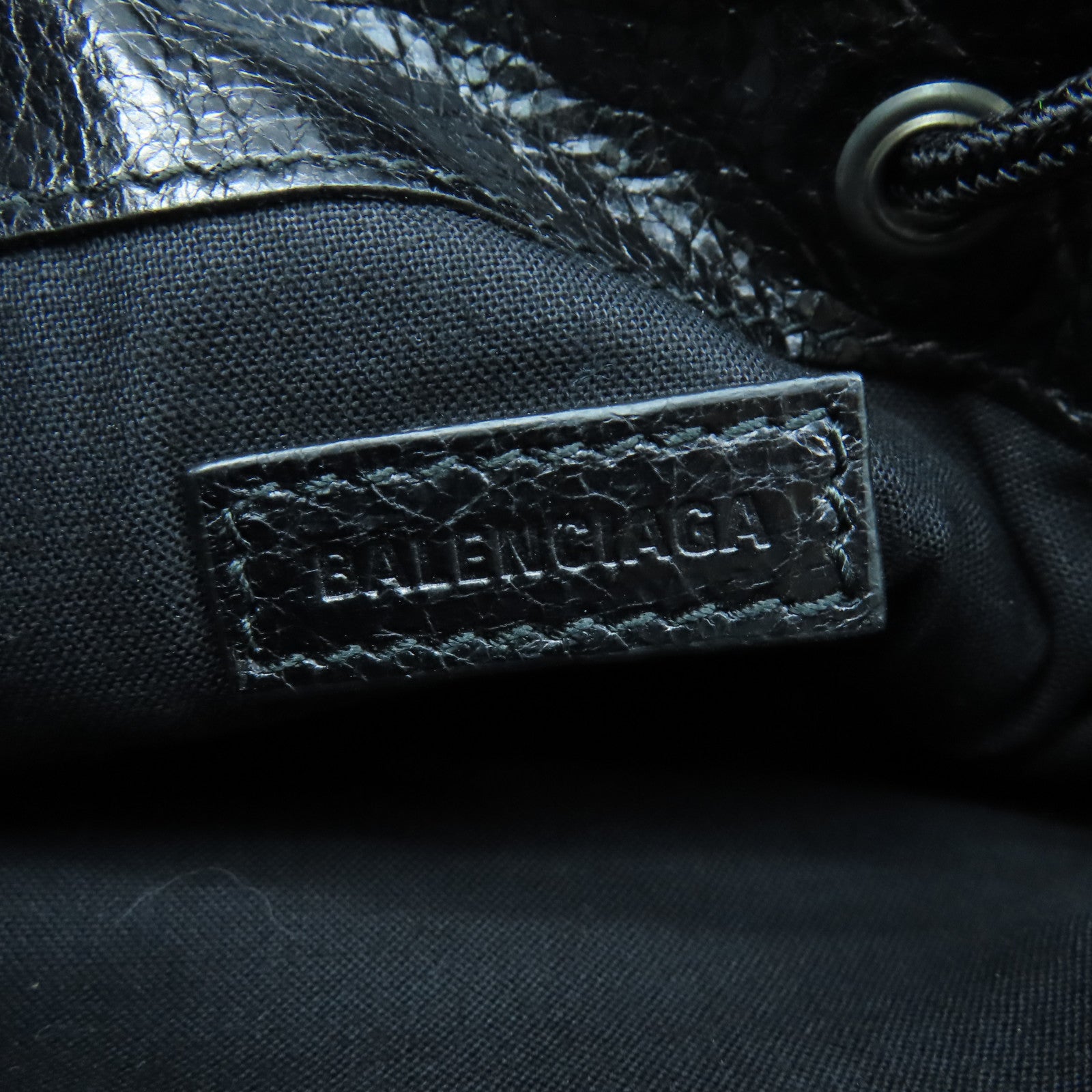 BALENCIAGA 羊皮皮革Shoulder Bag肩背袋黑色