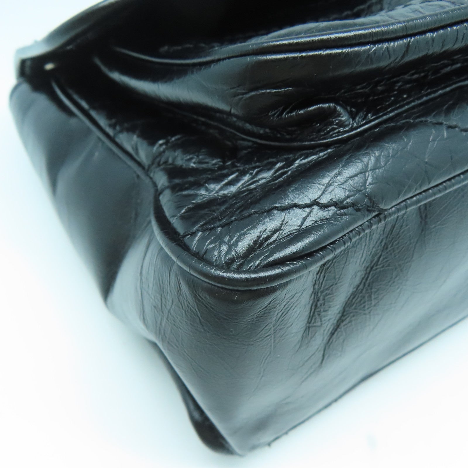 SAINT LAURENT 牛皮皮革Niki銀扣鏈帶肩背袋黑色