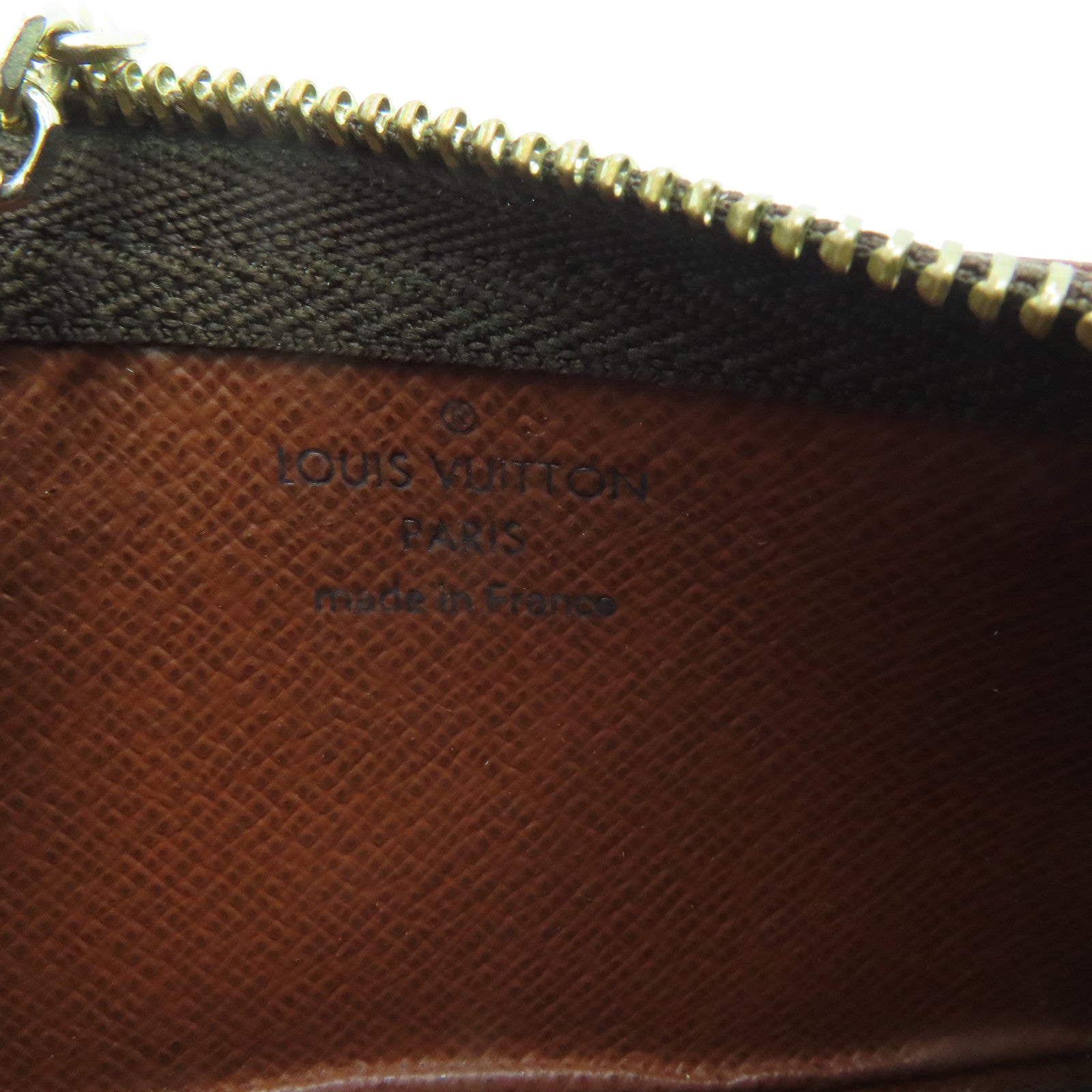 LOUIS VUITTON Monogram Conis Case金扣零钱包啡色