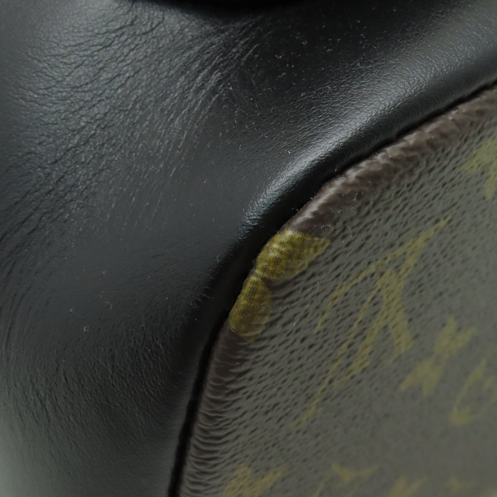 LOUIS VUITTON Monogram Macassar Dean Backpack背包黒色/棕色