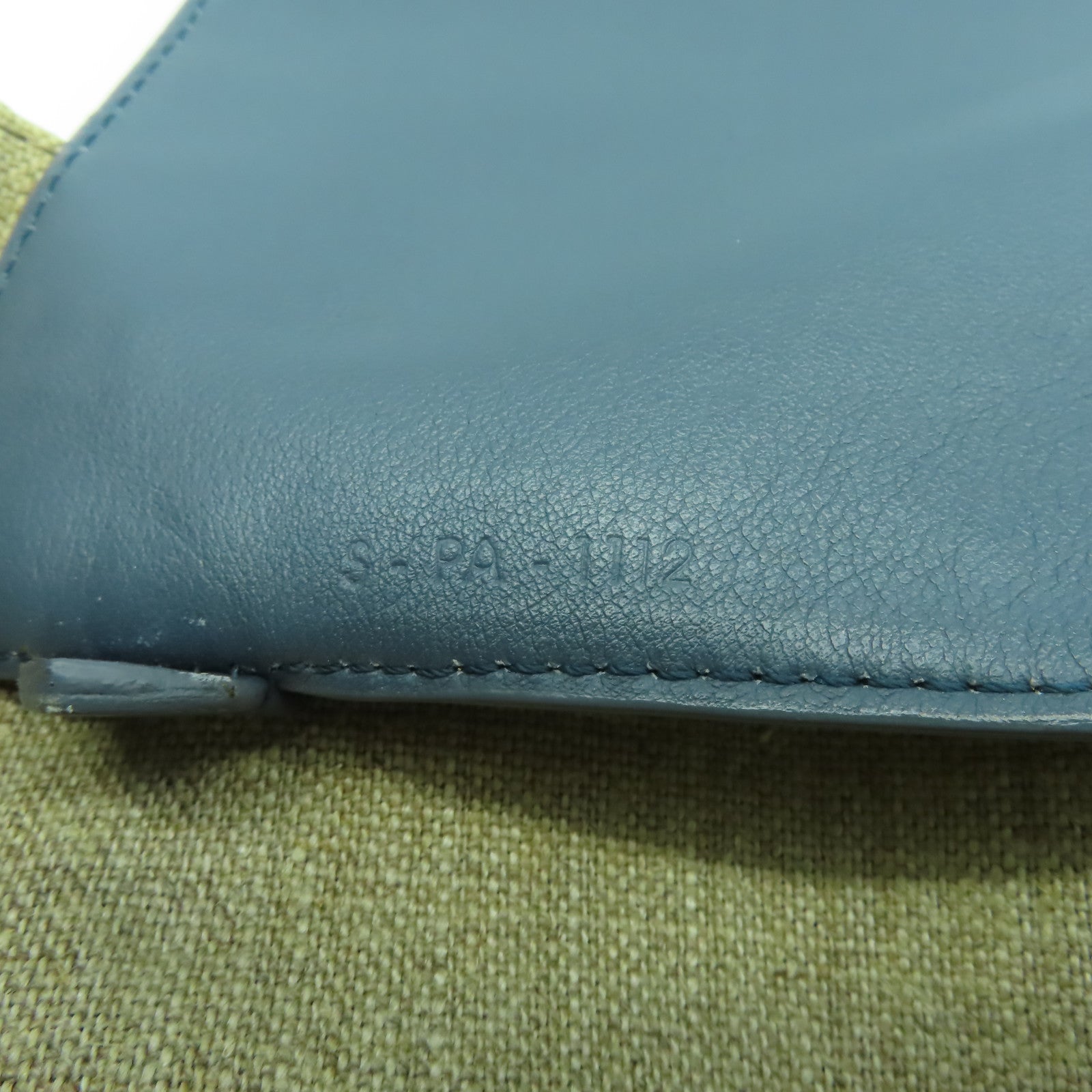 CELINE 【激減優惠】牛皮皮革Tote Bag金扣手挽肩背兩用袋灰藍色
