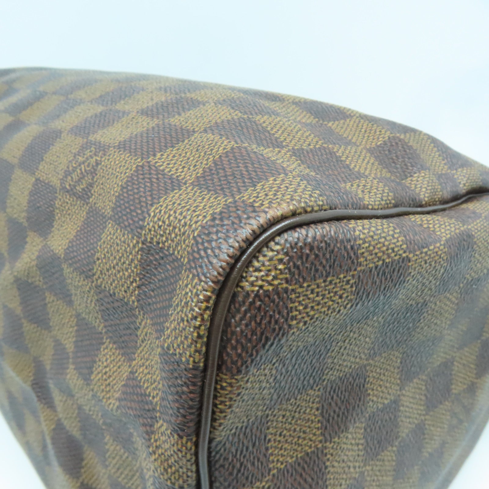 LOUIS VUITTON Damier Speedy 30金扣手挽袋啡色