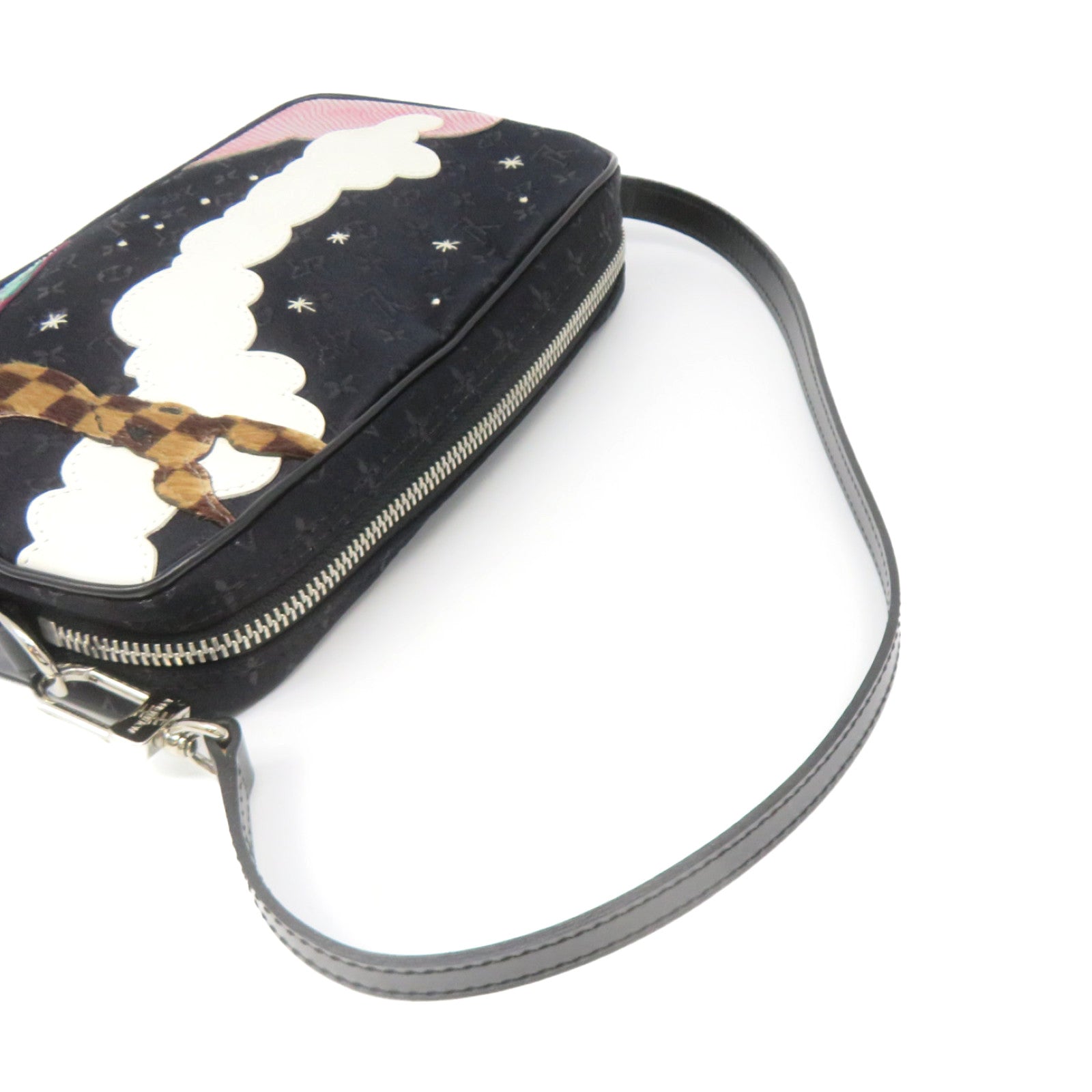 LOUIS VUITTON Monogram-Mini Conte De Fees Pouch Shoulder Bag黑色