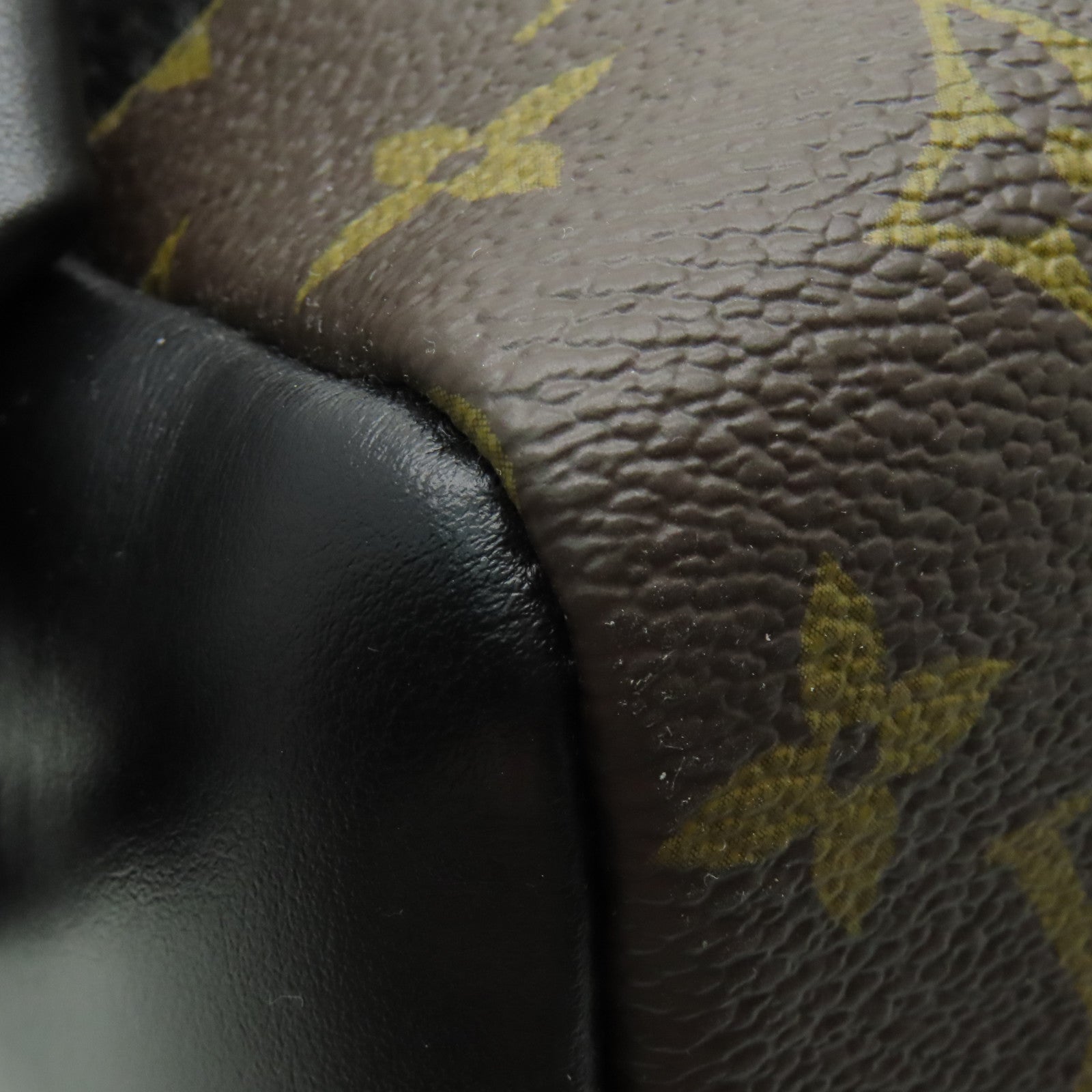 LOUIS VUITTON Monogram Macassar Dean Backpack背包黒色/棕色