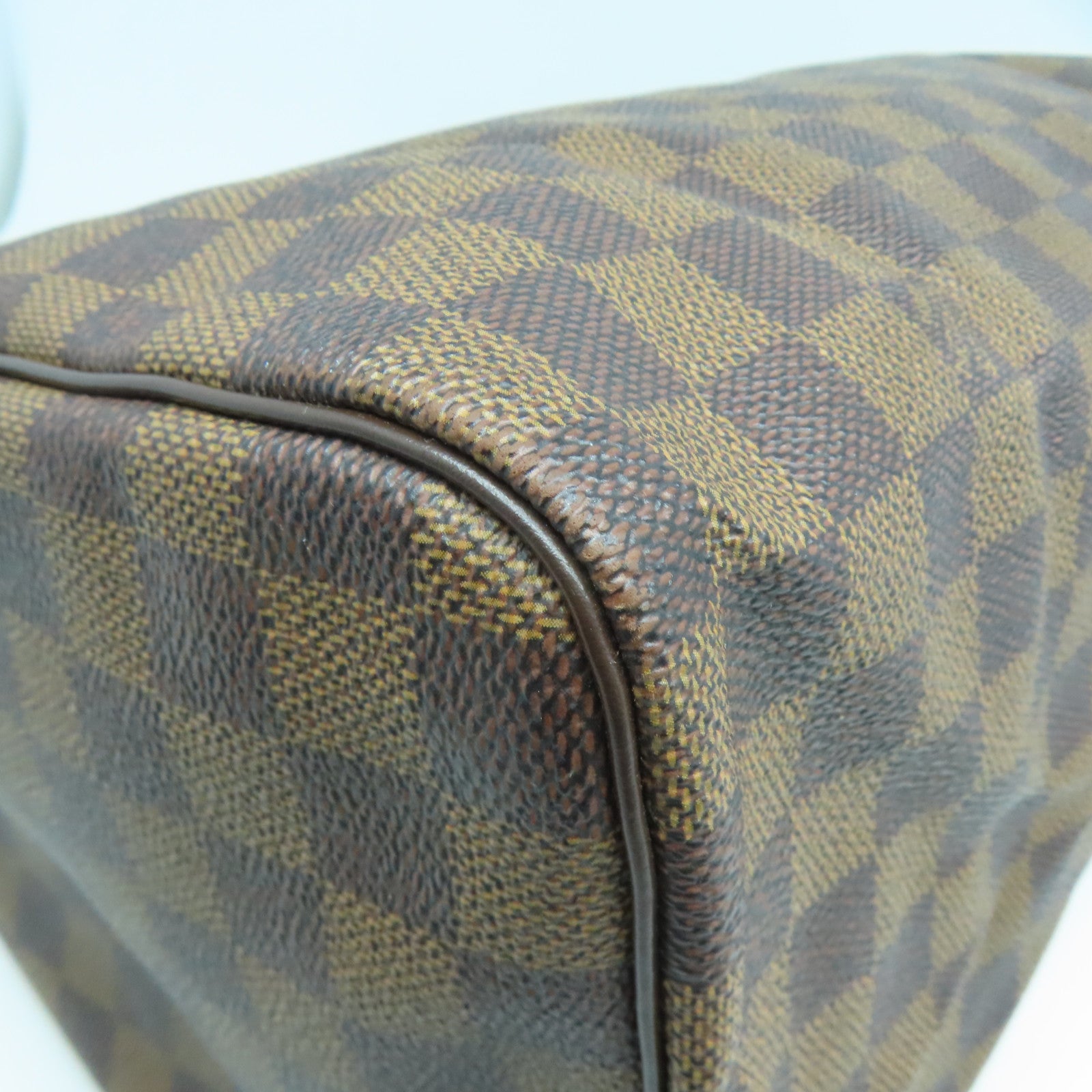 LOUIS VUITTON Damier Speedy 30金扣手挽袋啡色
