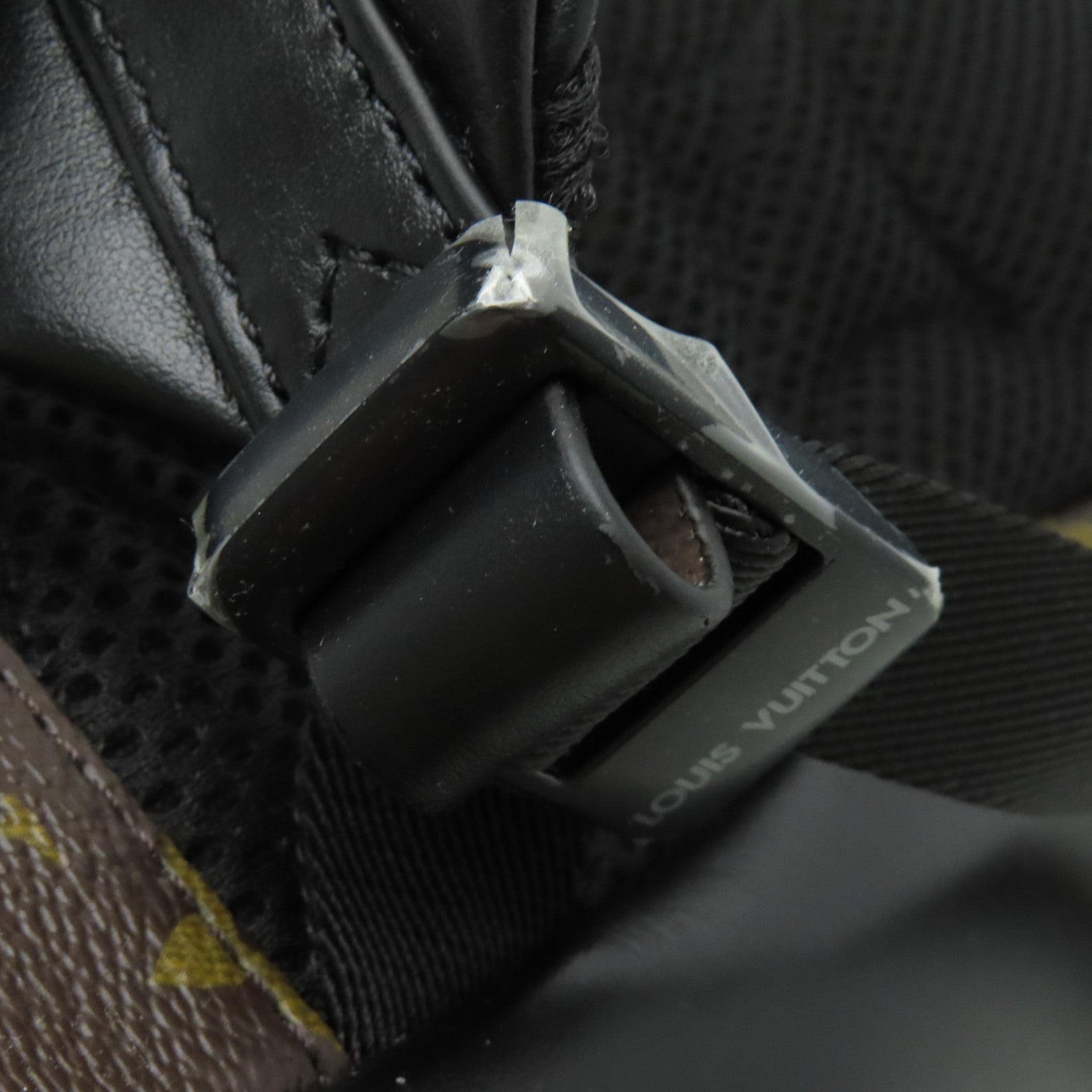LOUIS VUITTON Monogram Macassar Dean Backpack背包黒色/棕色