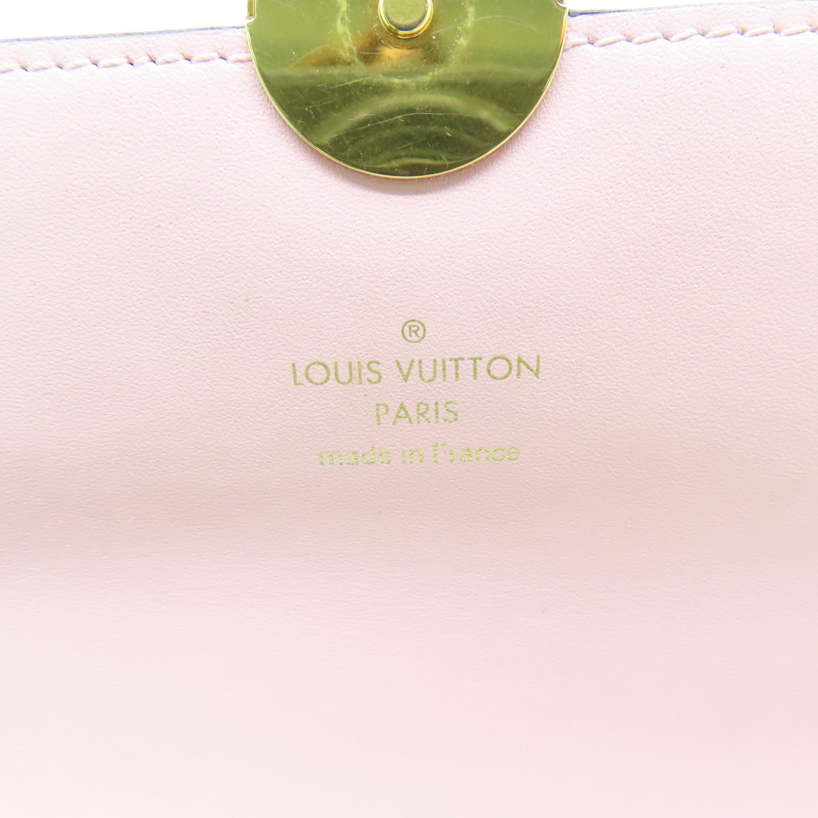 LOUIS VUITTON Monogram Flore Chain Wallet金扣鏈帶肩背袋棕色/粉紅色