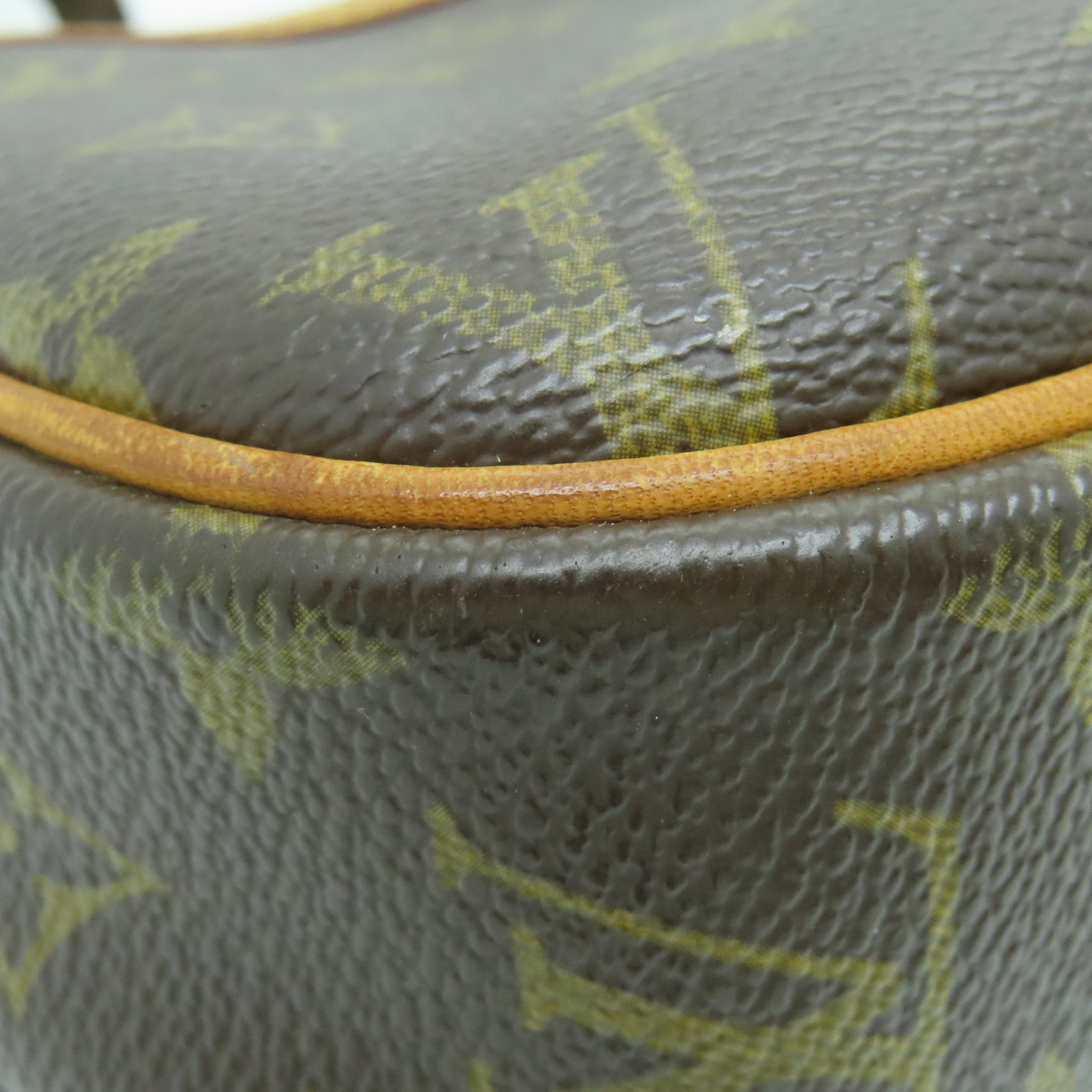 LOUIS VUITTON Monogram Reporter金扣肩背袋啡色