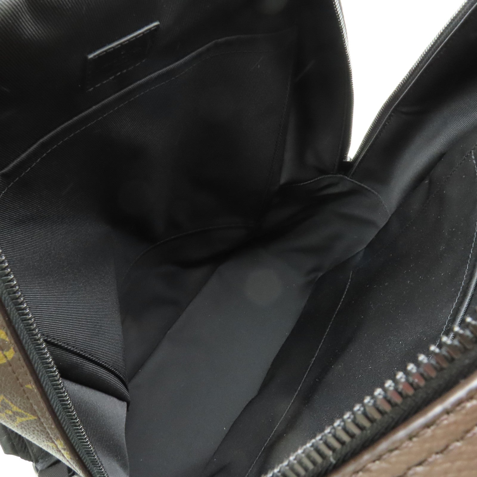 LOUIS VUITTON Monogram Macassar Dean Backpack背包黒色/棕色