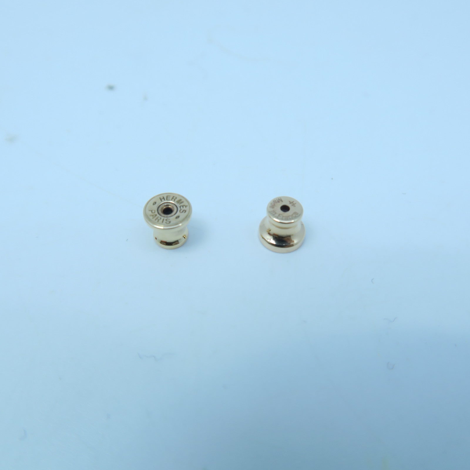 HERMES Metal Pop H Earrings Pink/Gold