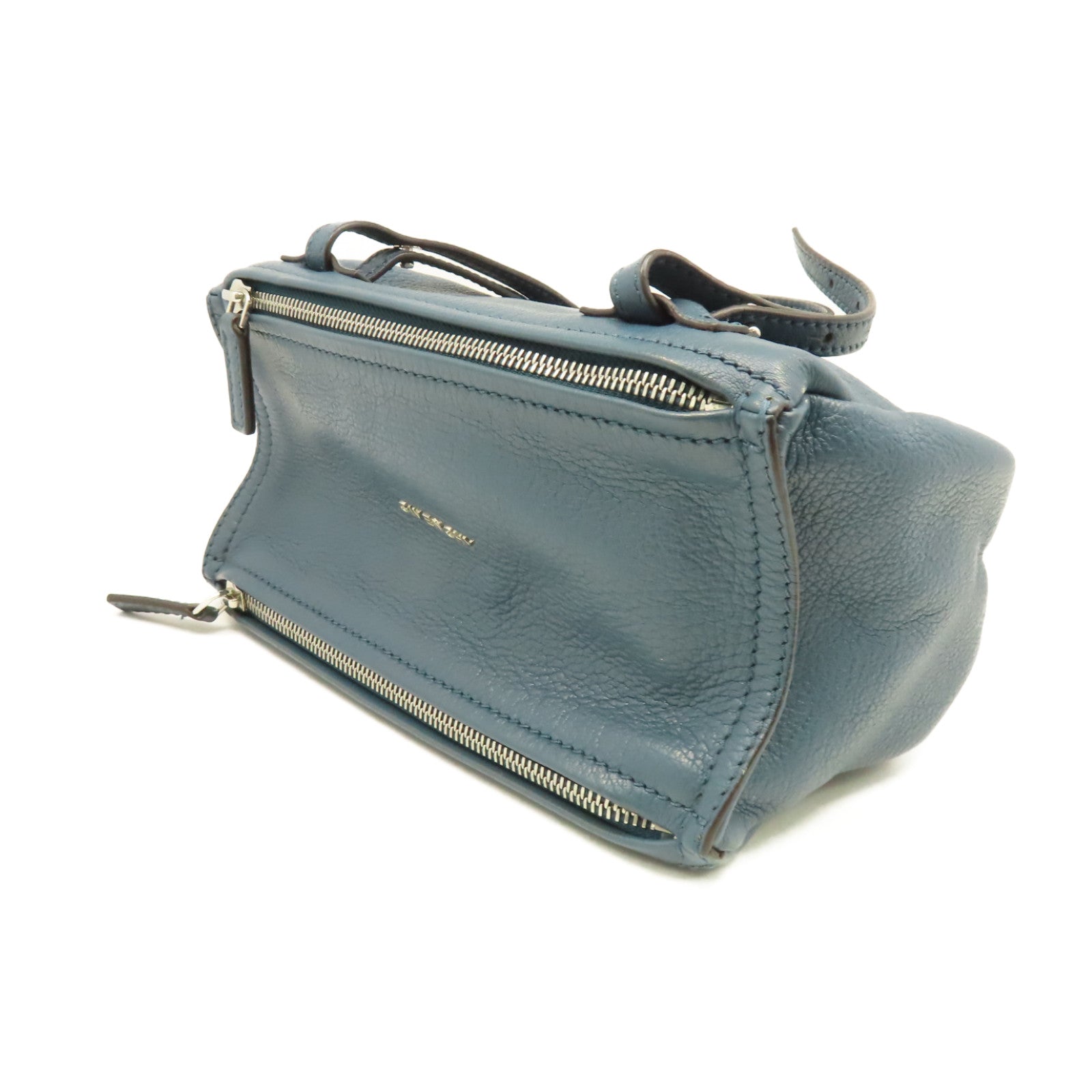 GIVENCHY 牛皮皮革Mini Pandora Shoulder Bag肩背袋綠藍色