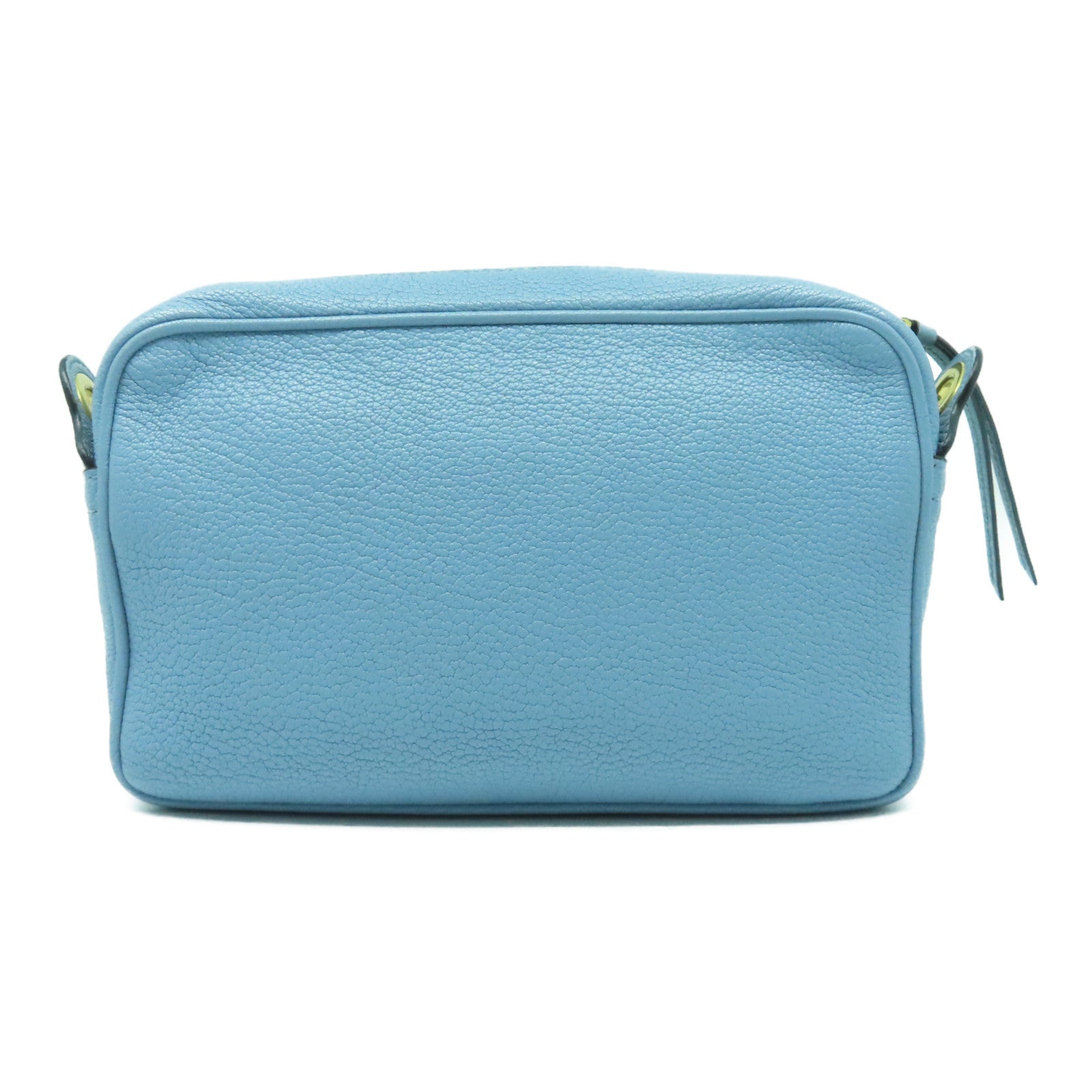 Miu Miu 牛皮皮革Shoulder Bag金扣肩背袋藍色