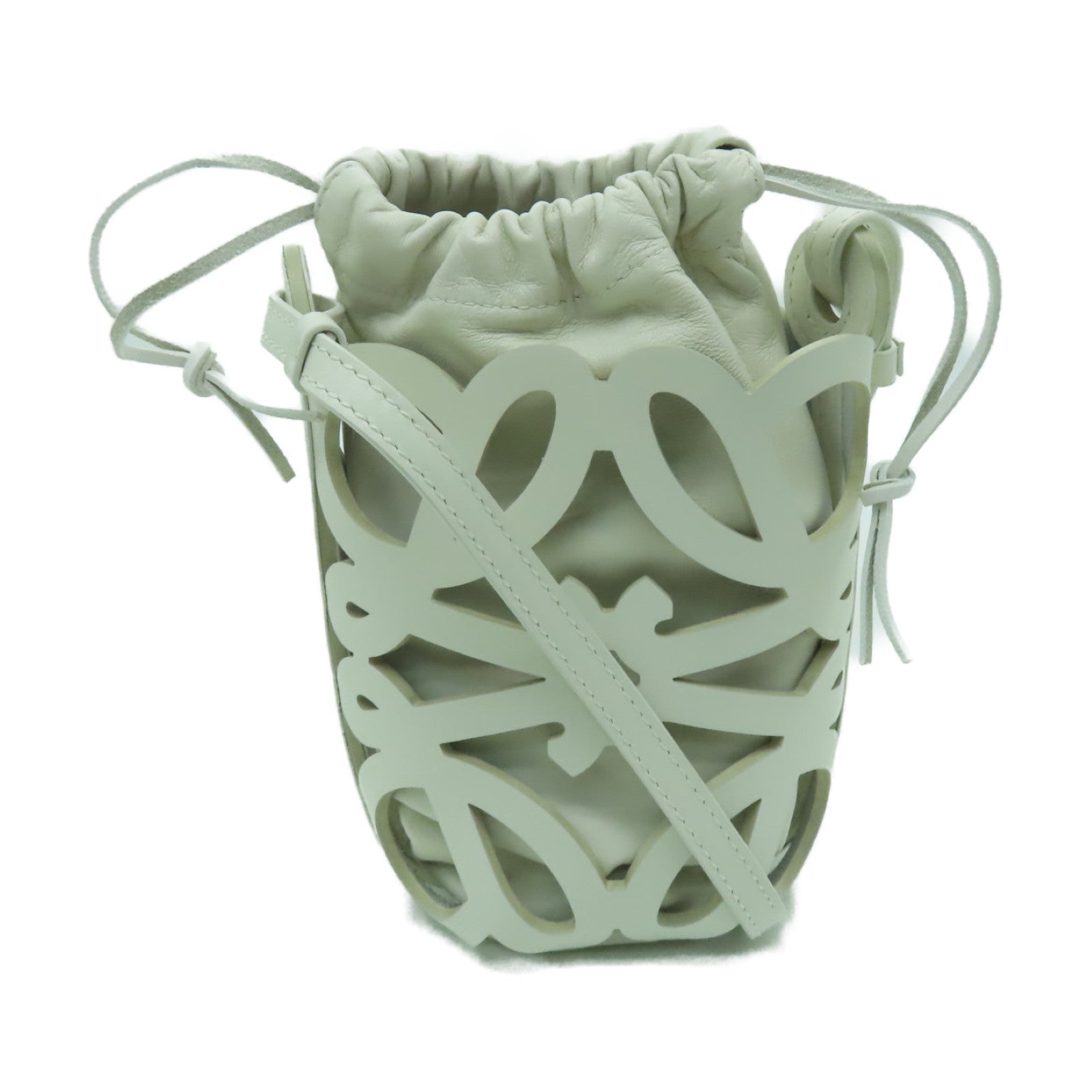 LOEWE 牛皮皮革Shoulder Bag肩背袋白色