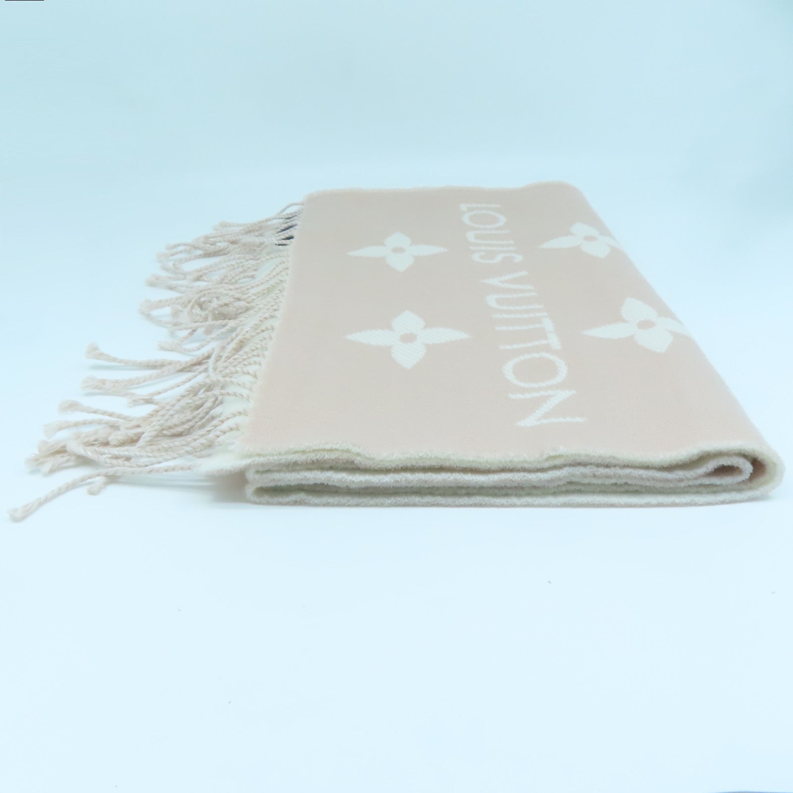 LOUIS VUITTON Wool Essential Scarf Pink