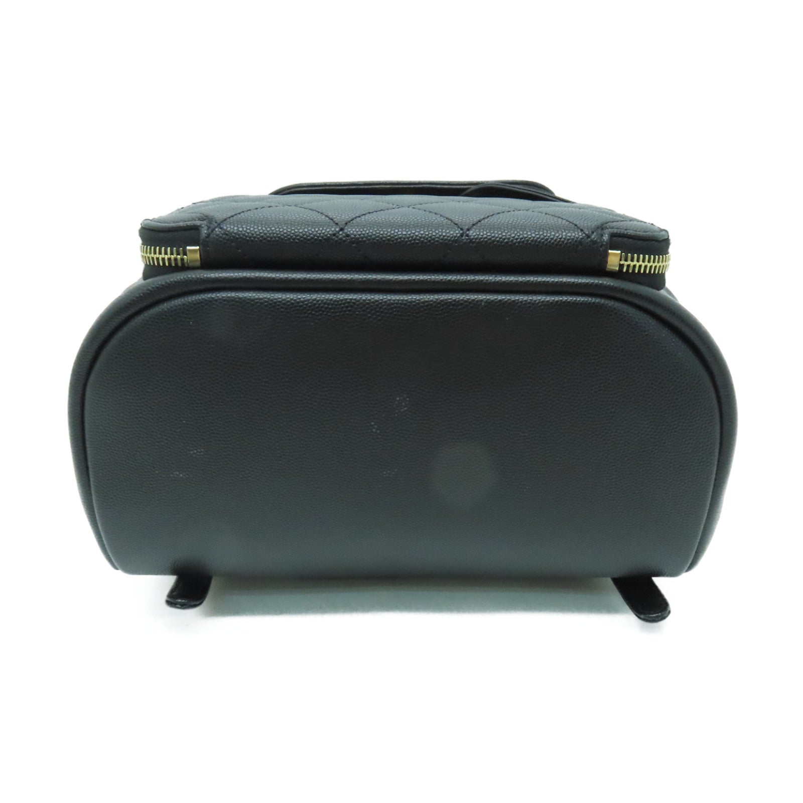 CHANEL Caviar皮革Backpack金扣背包黒色