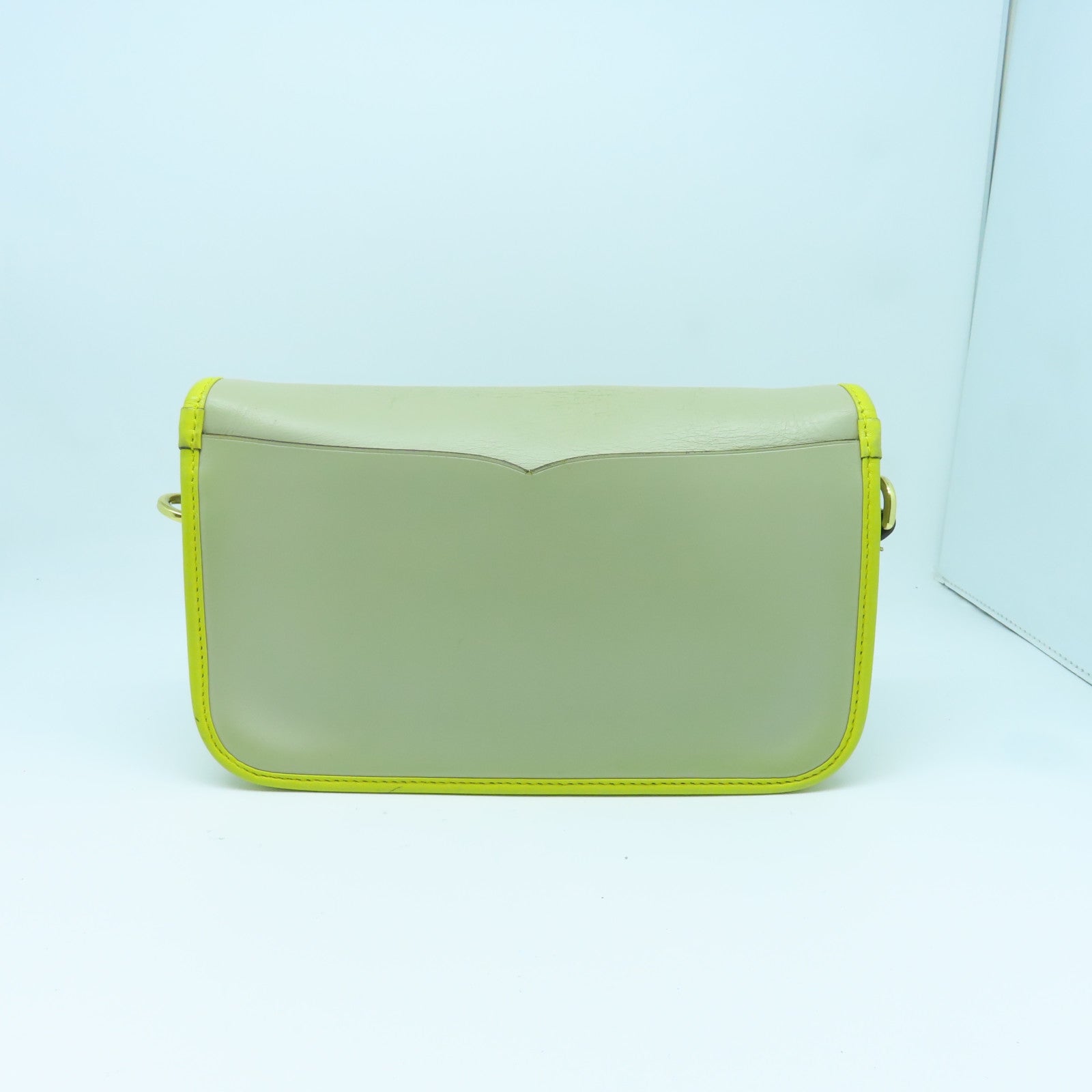 LOEWE 牛皮皮革Shoulder Bag金扣肩背袋灰色/粉紅色