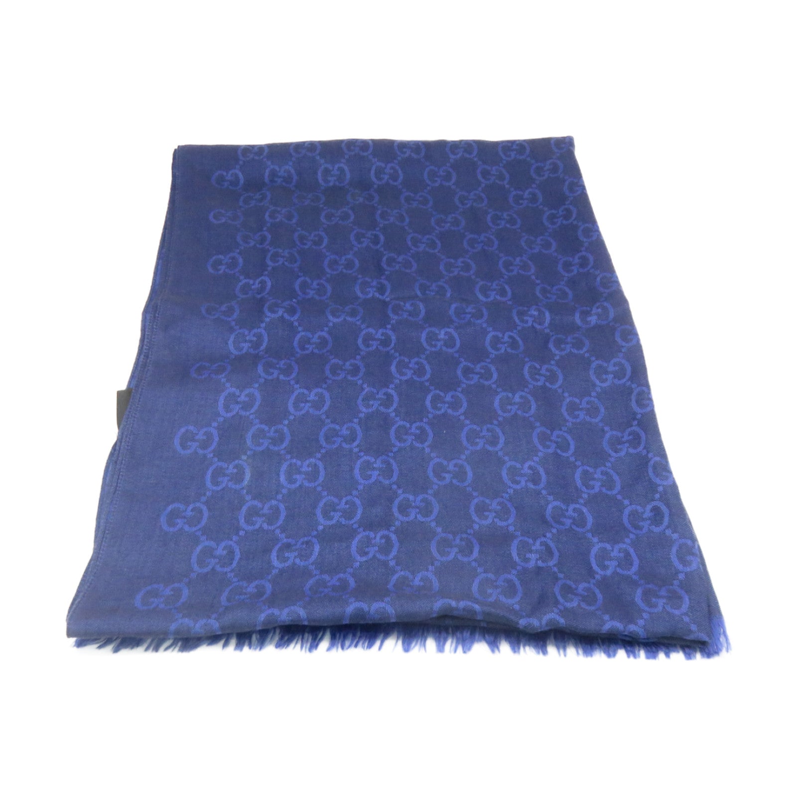 GUCCI Cashmere Scarf Blue